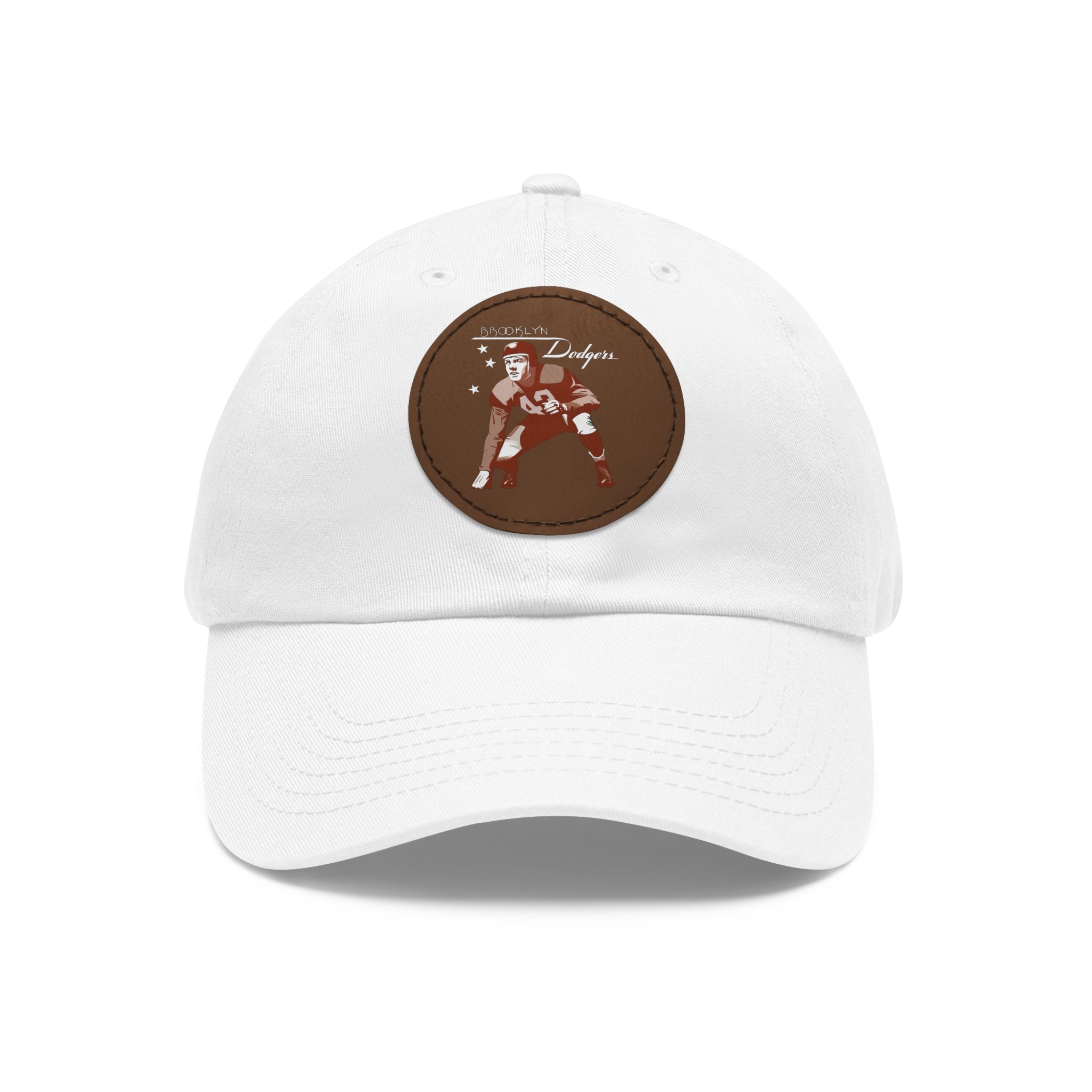 1943 Brooklyn Dodgers Football - Dad Hat with Leather Patch (Round)
