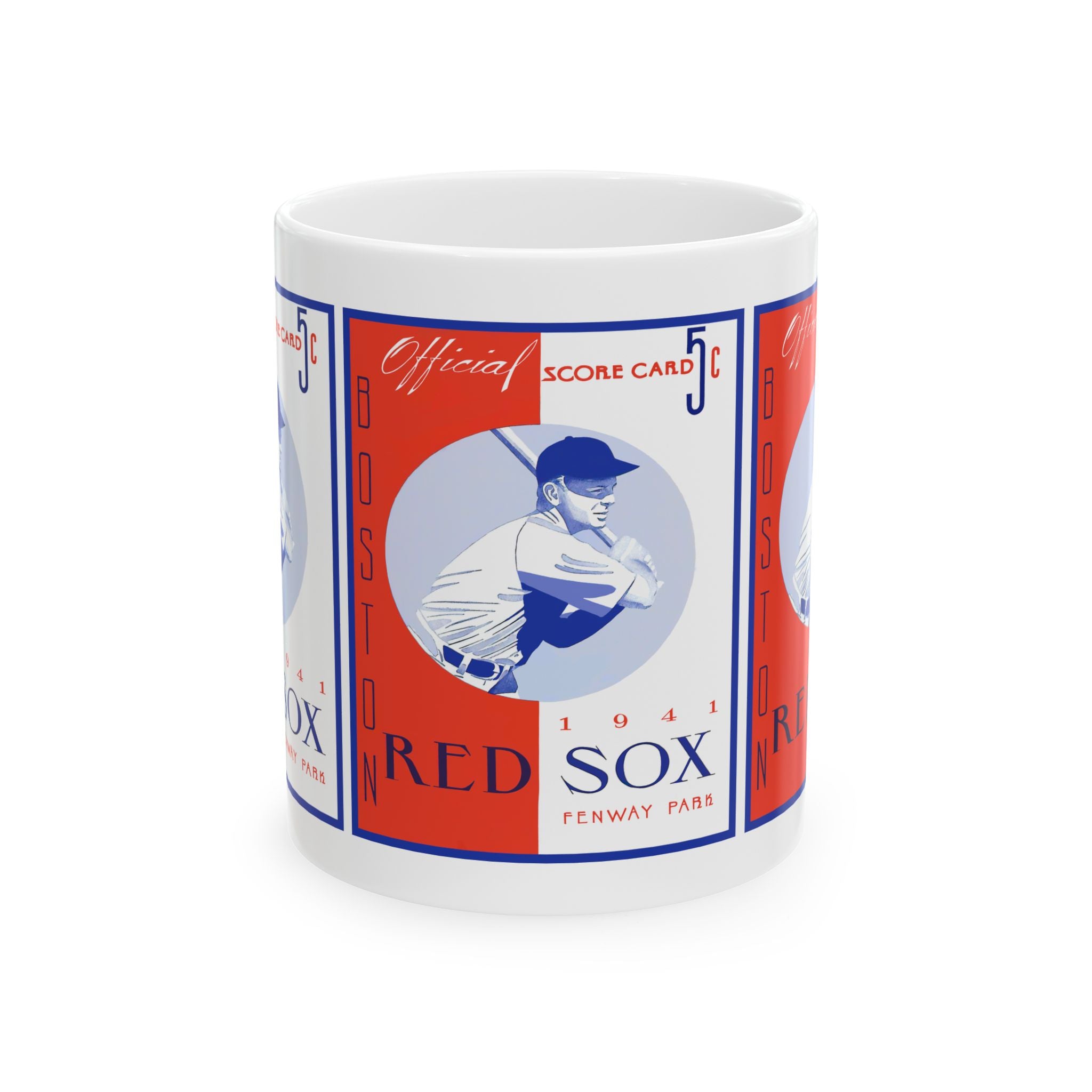 Ceramic Mug, Vintage 1941 Boston Red Sox Baseball Memorabilia, Coffee Cup, Sports Fan Gift, Baseball Enthusiast Mug, Father's Day Gift