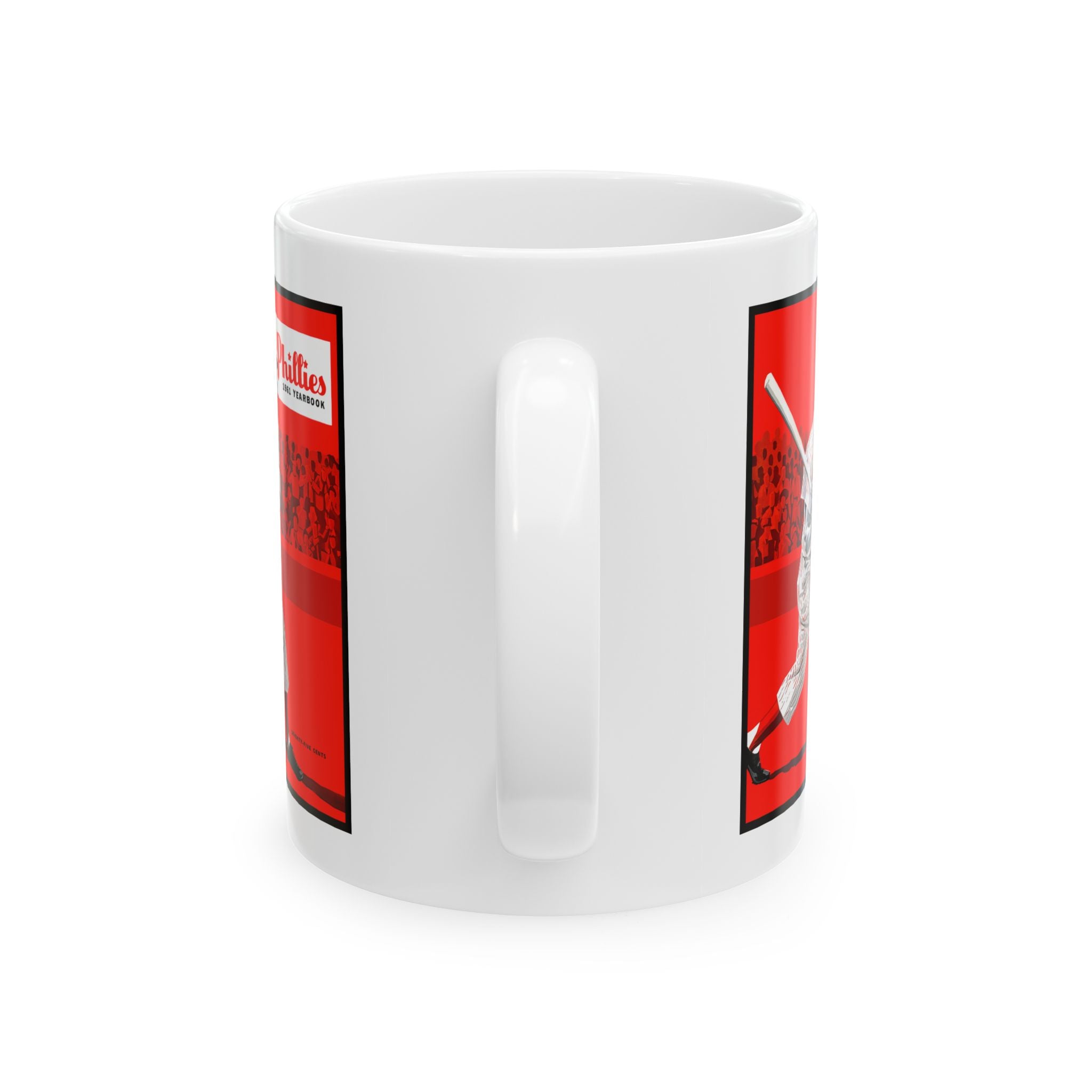 1961 Vintage Philadelphia Phillies Baseball Yearbook Cover - Ceramic Mug, 11oz, 15oz