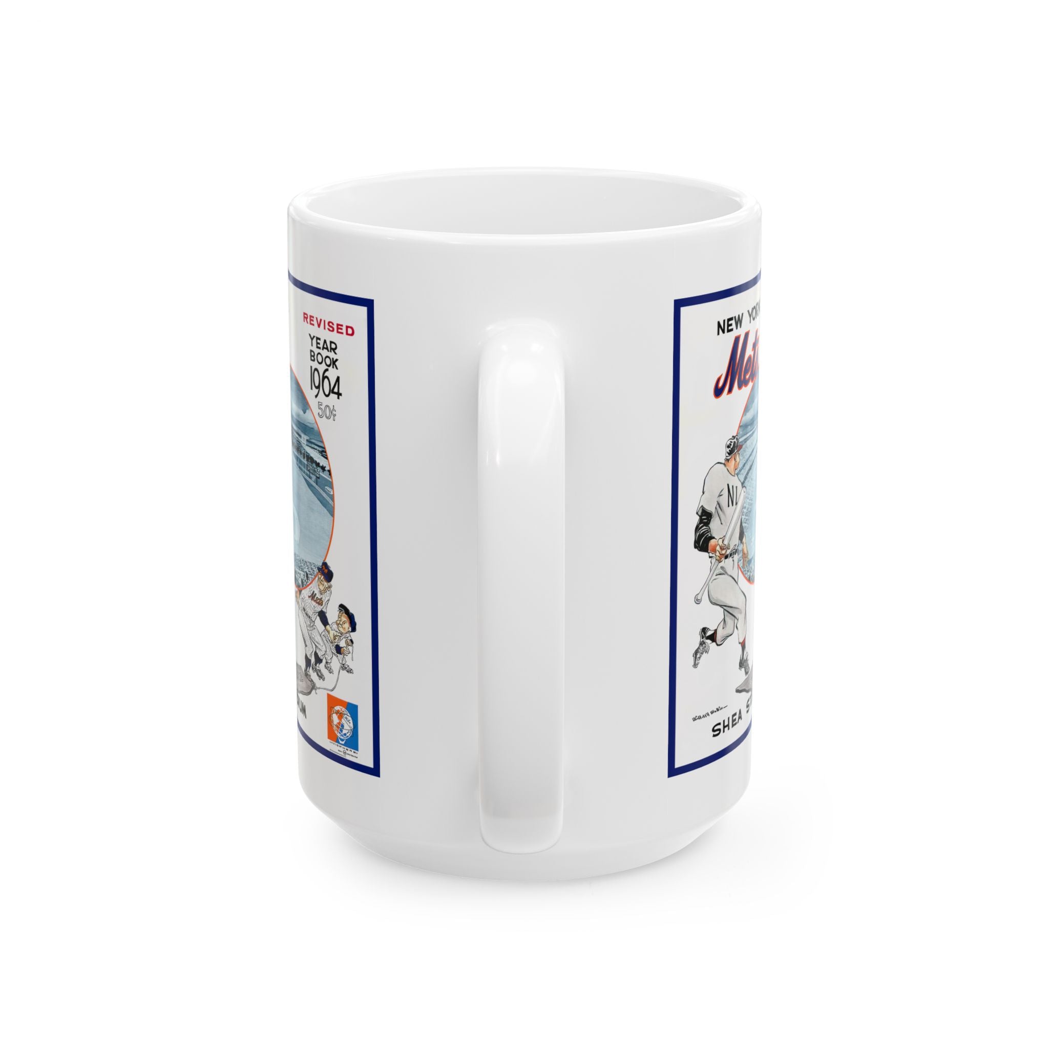 Vintage 1964 Baseball New York Mets Ceramic Mug, Sports Fan Gift, Baseball Memorabilia, Collector's Item, Coffee Cup