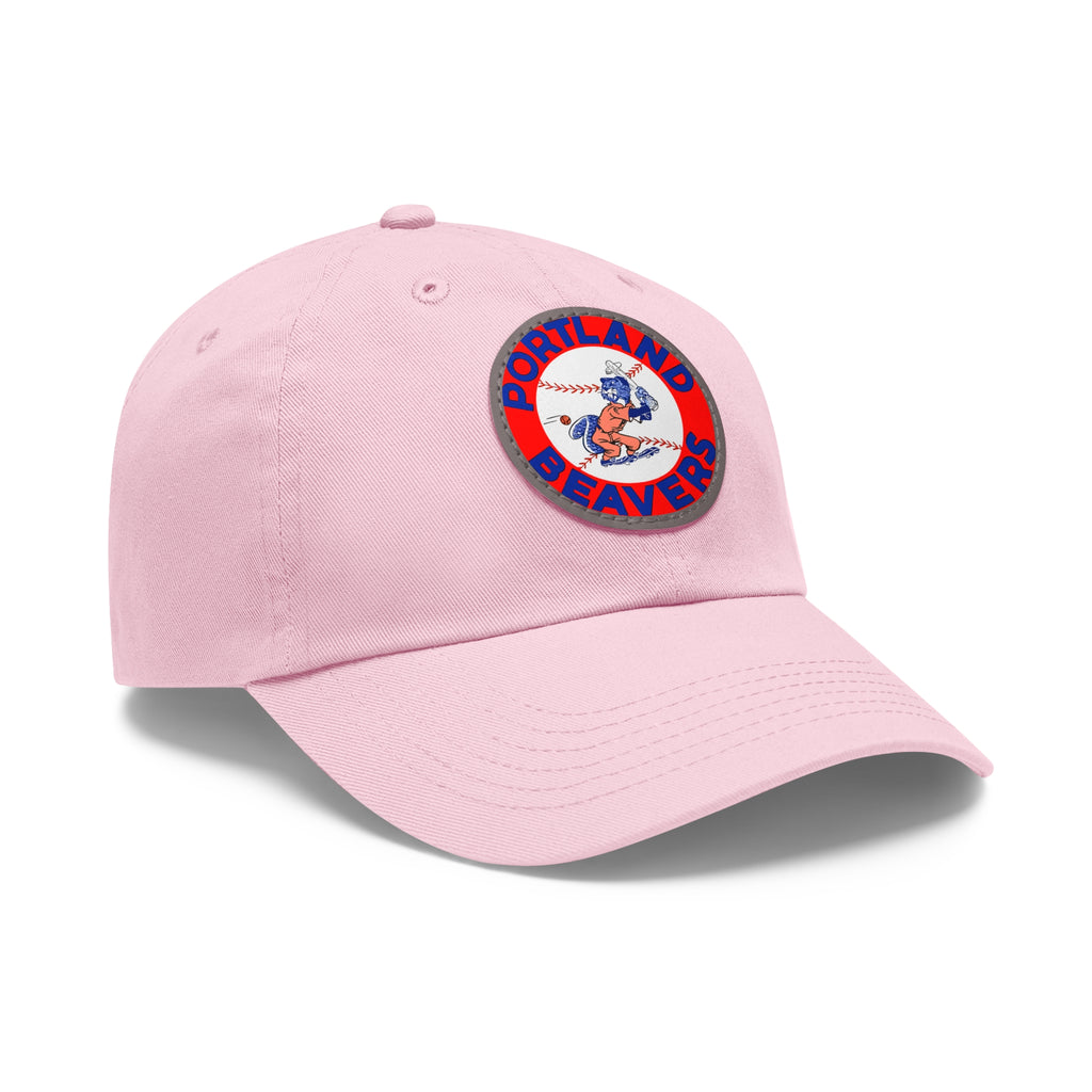 1967 Vintage Portland Beavers - Pacific Coast League Baseball - Dad Hat with Leather Patch (Round)
