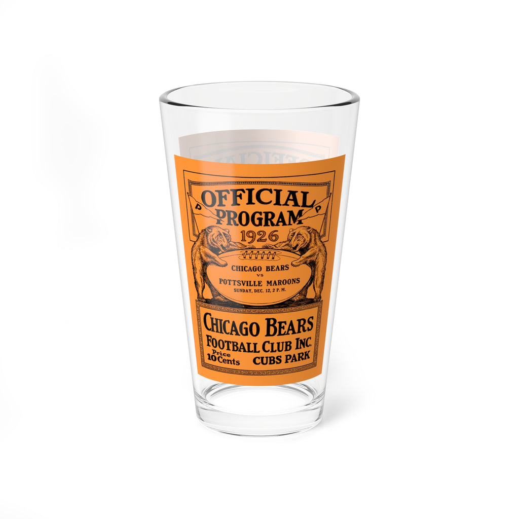 Glassware, 1926 Football Chicago Bears Pottsville Maroons Mixing Glass - Perfect for Sports Fans, Football Enthusiasts, Game Day Parties