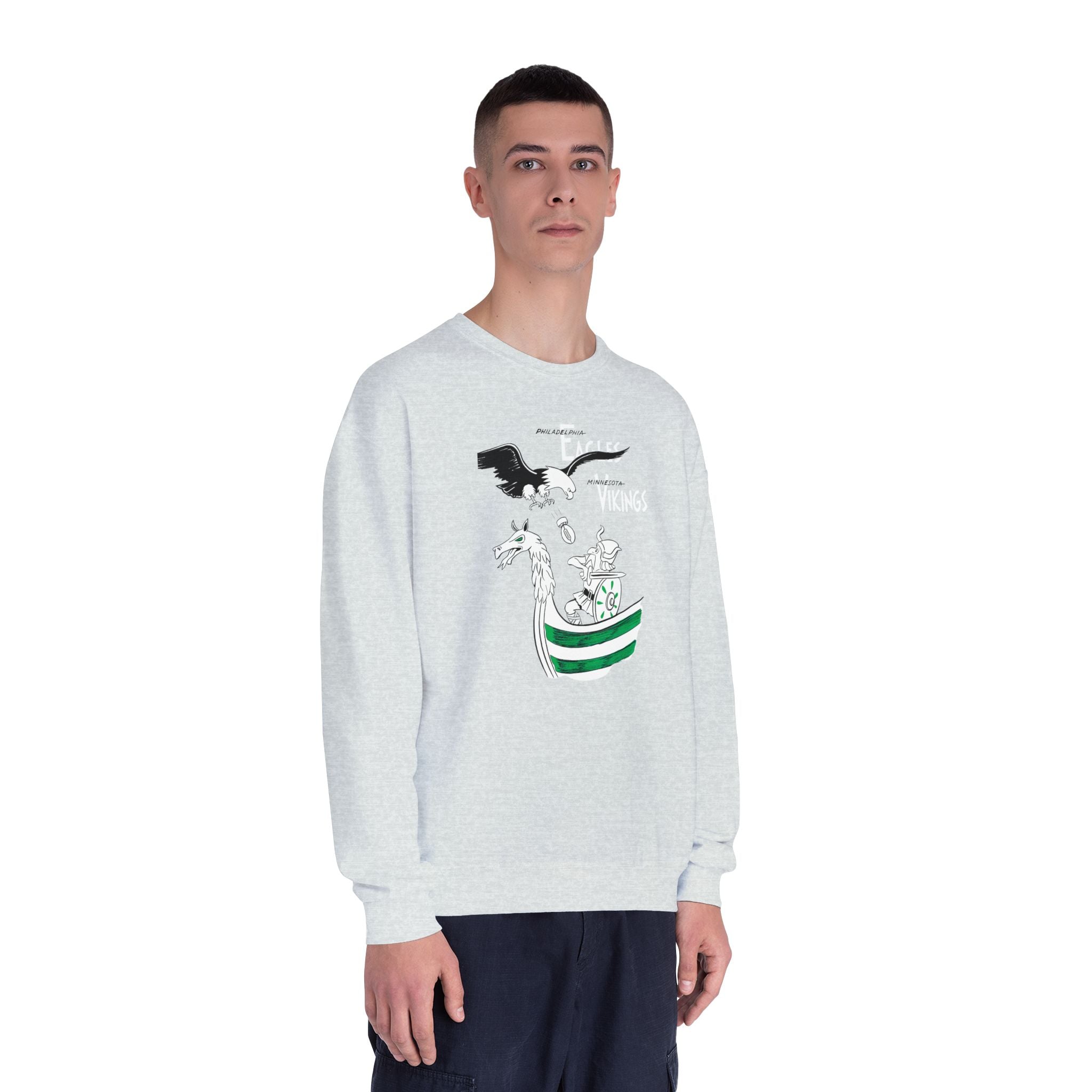 1963 Philadelphia Eagles - Minnesota Vikings Football - NuBlend® Crewneck Sweatshirt