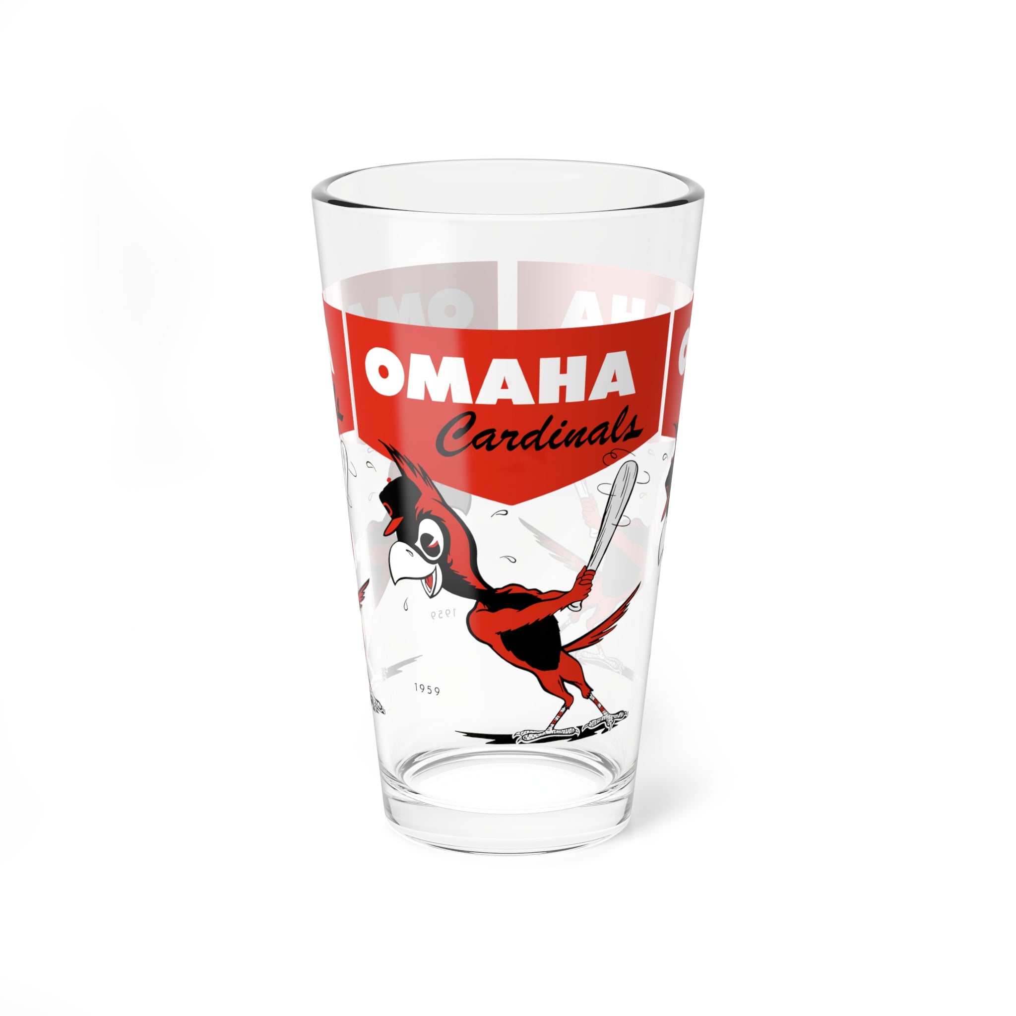 1959 Omaha Cardinals Baseball -  Pint Glass, 16oz