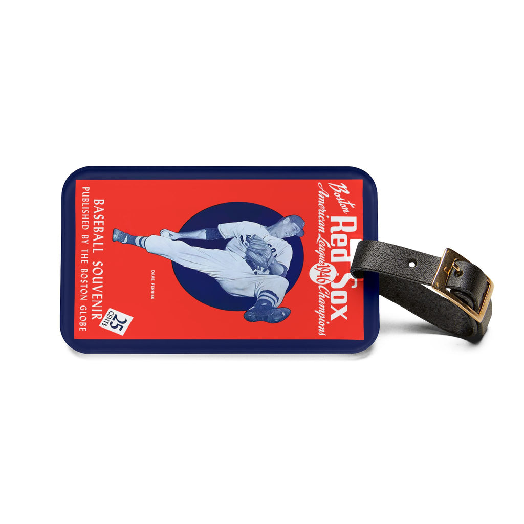 1946 Boston Red Sox Vintage Program Luggage Tag – Retro Baseball Souvenir