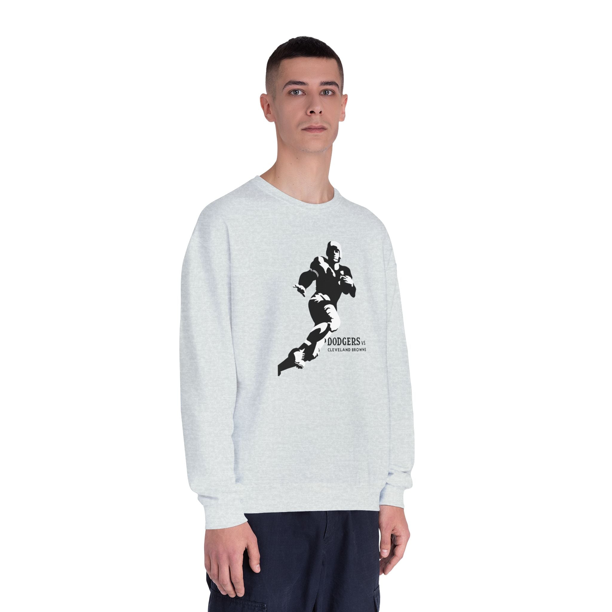 1947 Vintage Brooklyn Dodgers - Cleveland Browns Football  - NuBlend® Crewneck Sweatshirt
