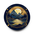 Moonlight Mystic Wall Clock, Celestial Decor, Night Sky, Silver Moon Clock, Gift for Astronomy Lover, Unique Home Decor