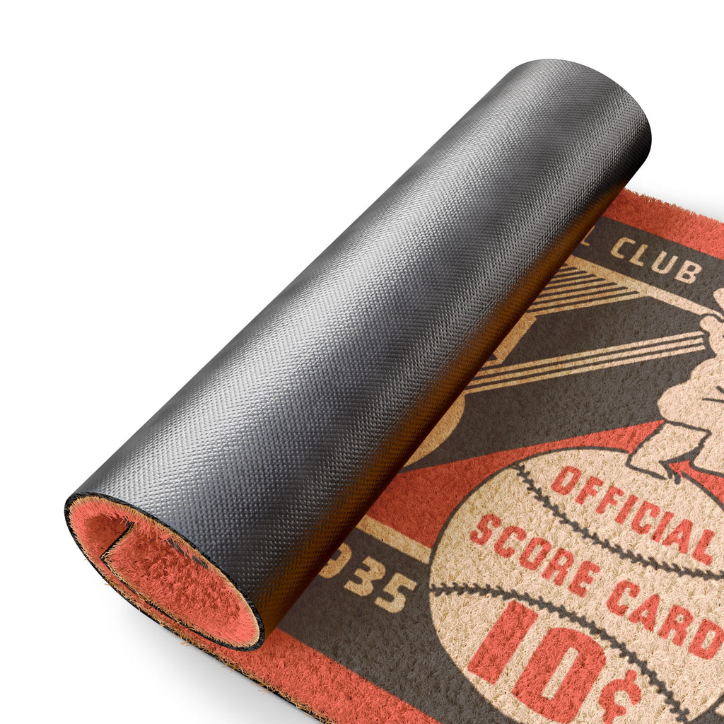 Baseball Doormat - 1935 Chicago Cubs, Sports Fan Gift, Unique Rug, Man Cave Decor, Game Room Mat