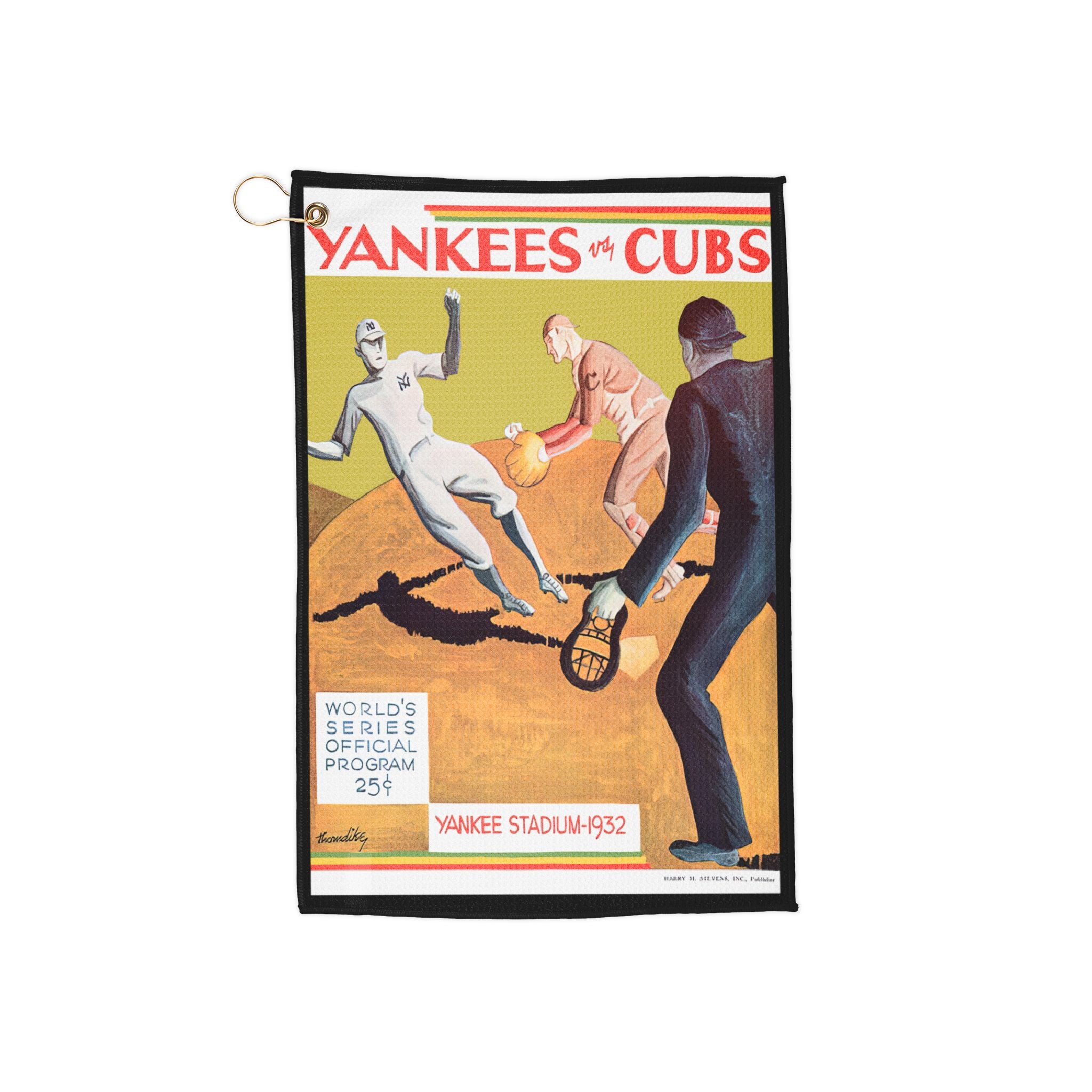 Vintage Sports Golf Towels, 1932 Baseball World Series Yankees-Cubs, Sports Towel Gift, Golf Accessories, Golf Lover Gift, Golf Towel Set,