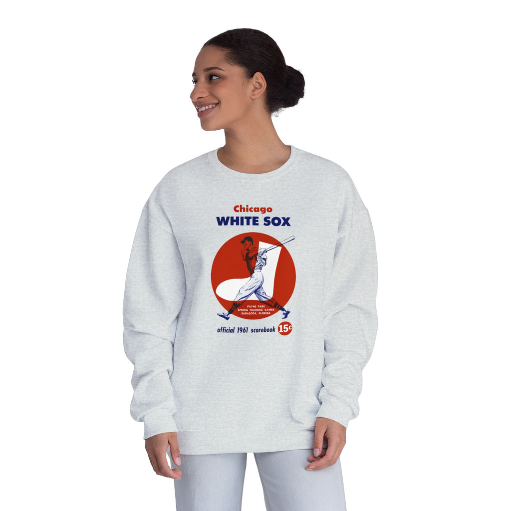 1961 Chicago White Sox Baseball Spring Training Program Cover - Unisex NuBlend® Crewneck Sweatshirt