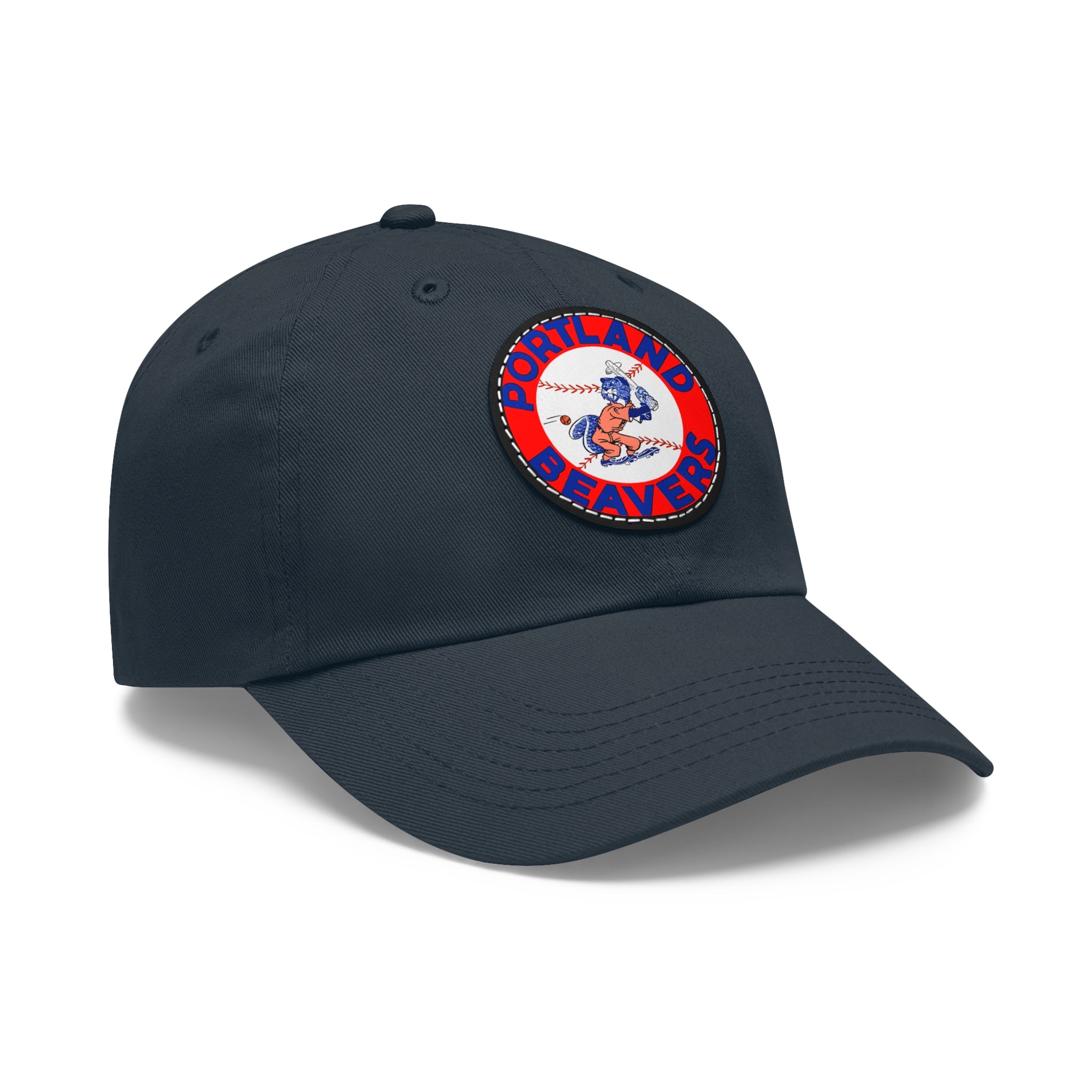1967 Vintage Portland Beavers - Pacific Coast League Baseball - Dad Hat with Leather Patch (Round)