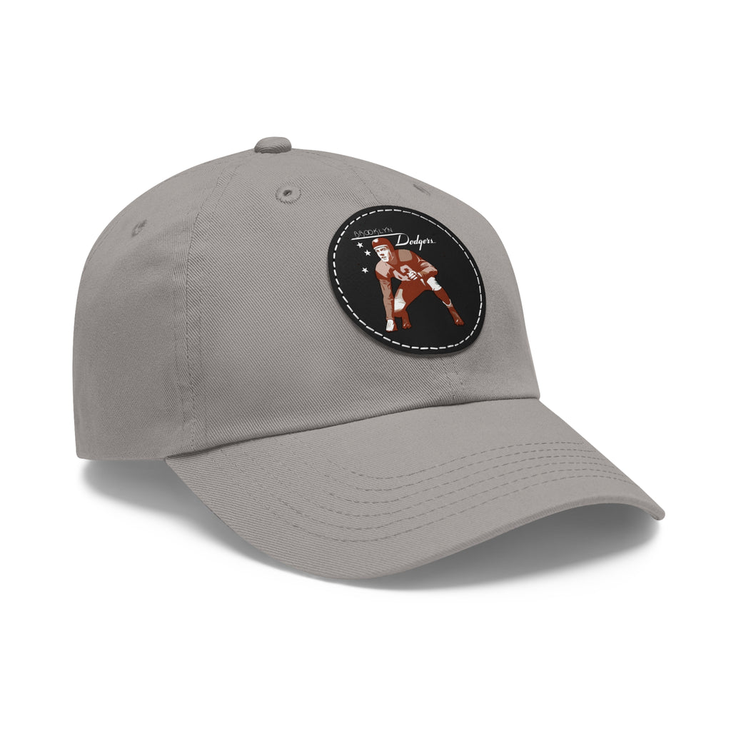 1943 Brooklyn Dodgers Football - Dad Hat with Leather Patch (Round)