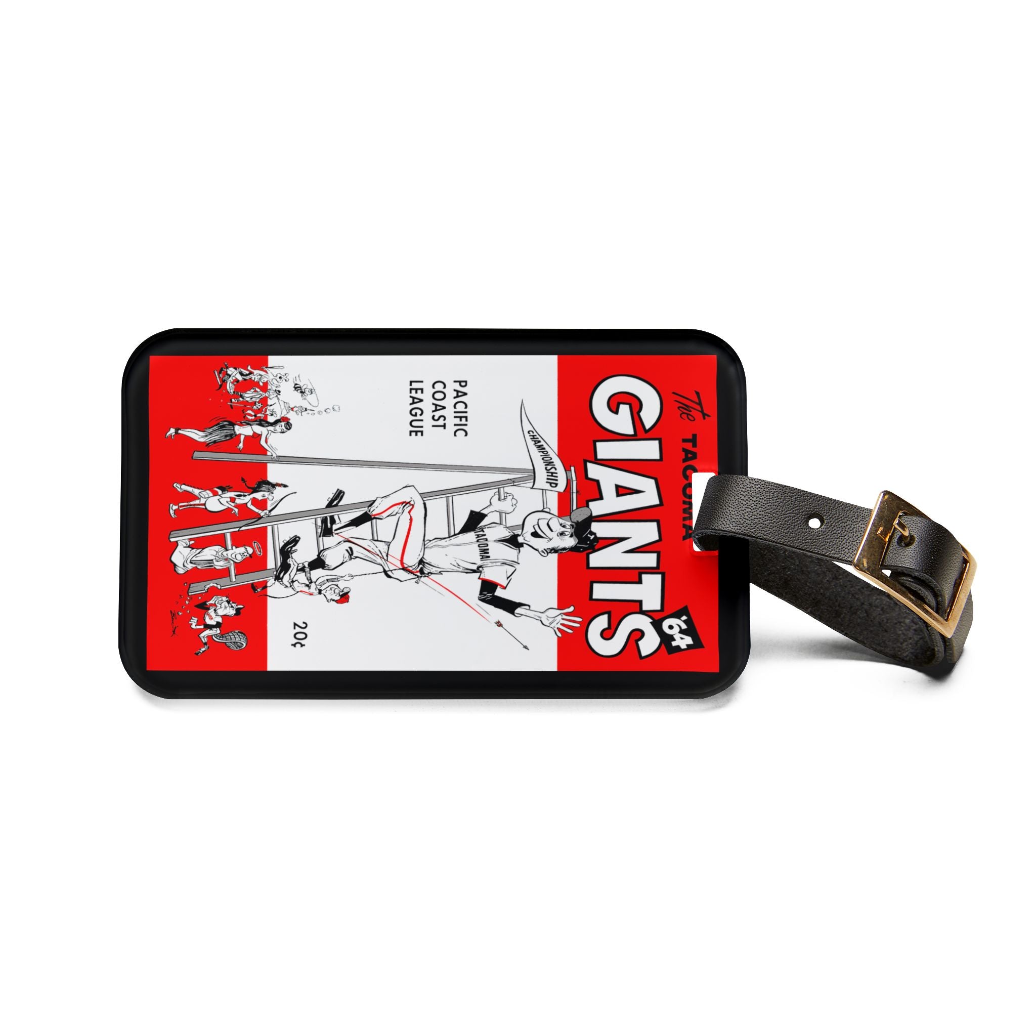 1964 Baseball Tacoma Giants Luggage Tag | Vintage Baseball Travel ID