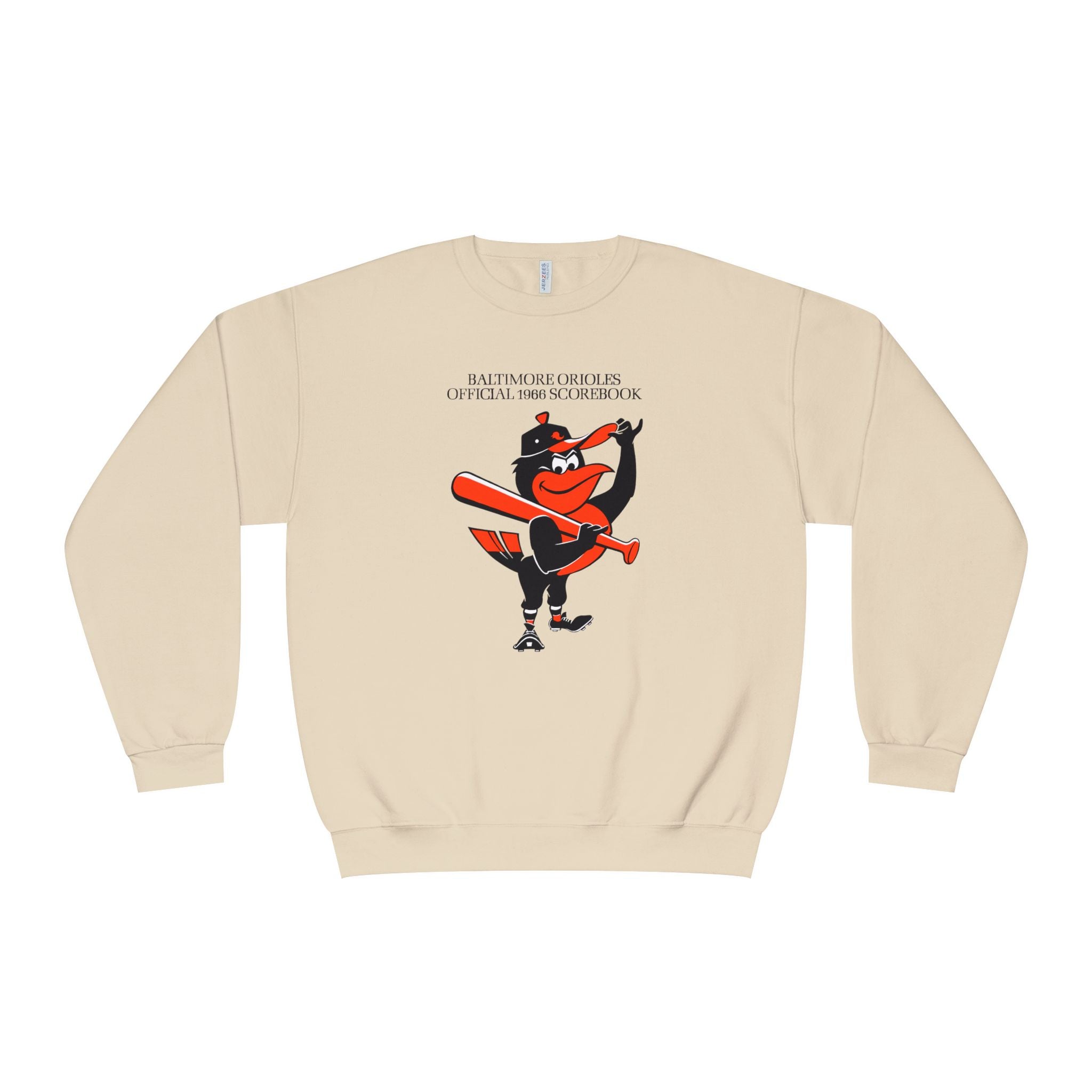 1966 Baltimore Orioles Baseball Scorecard - NuBlend® Crewneck Sweatshirt