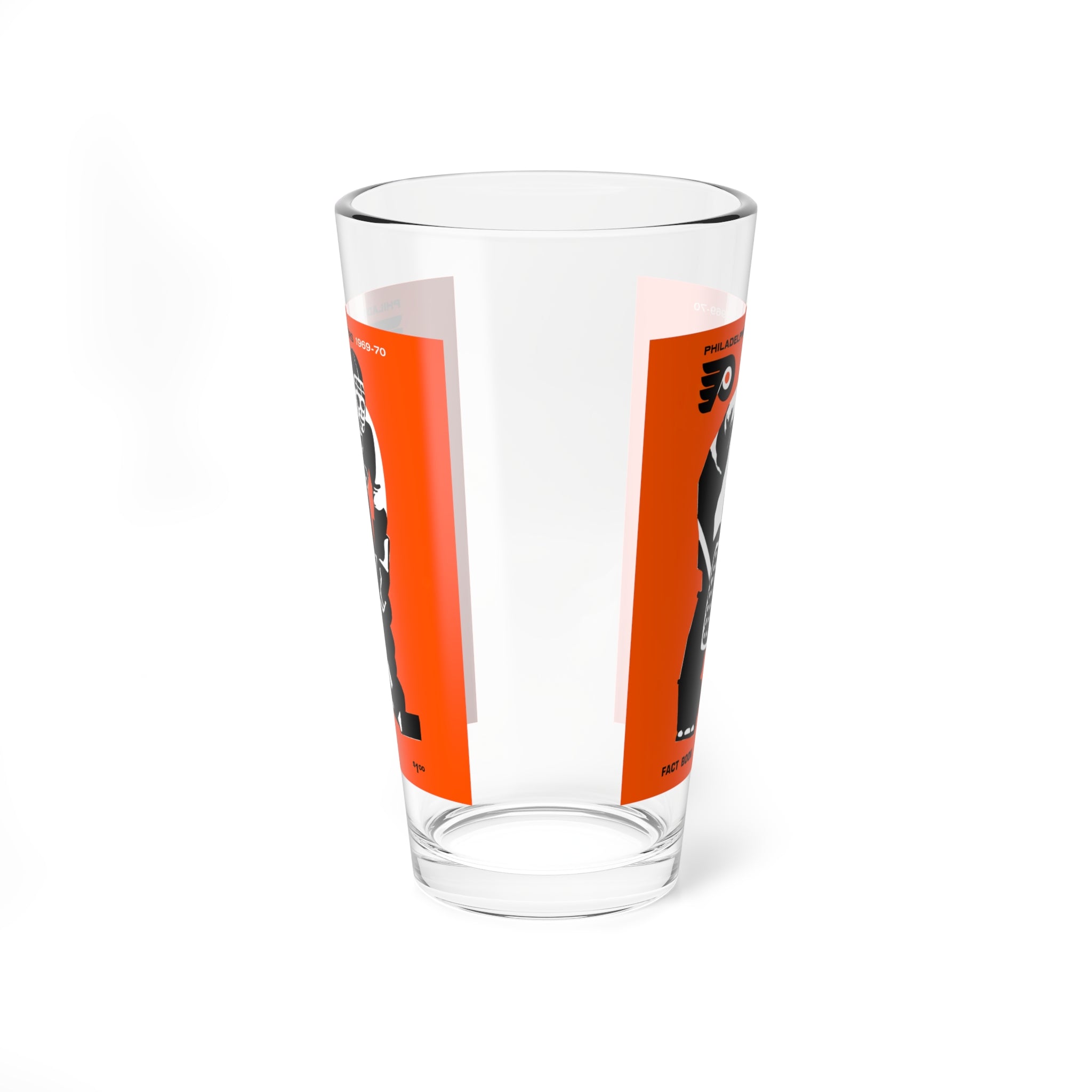 Mixing Glass, 16oz - Vintage Philadelphia Flyers Hockey Memorabilia Mug, Gift for Ice Hockey Fans, Barware Collectible, Sports Enthusiast