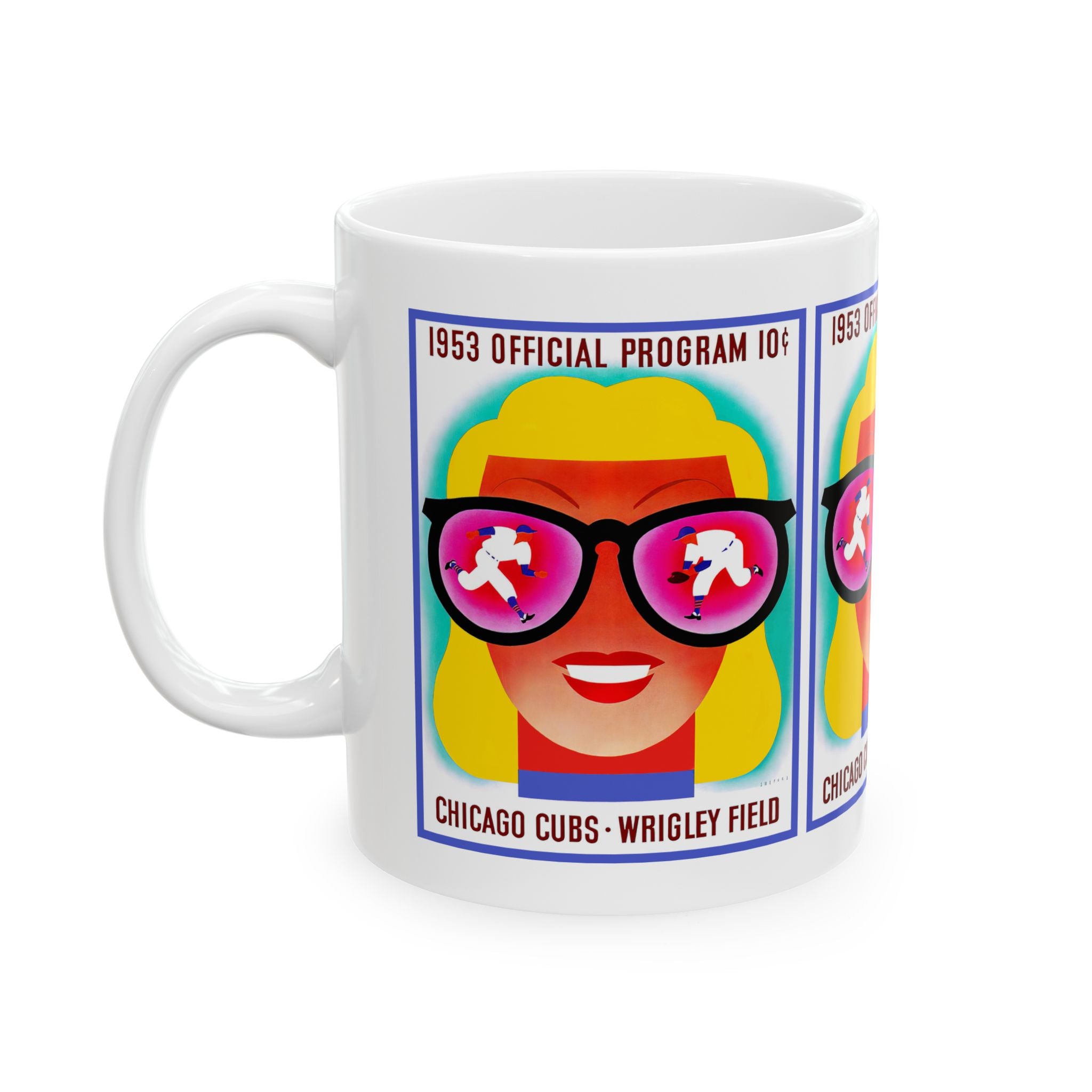 Baseball 1953 Chicago Cubs Ceramic Mug, Gift for Sports Fans, Vintage Baseball Memorabilia, Collectible Coffee Cup, Fan Gift, Sports Lover