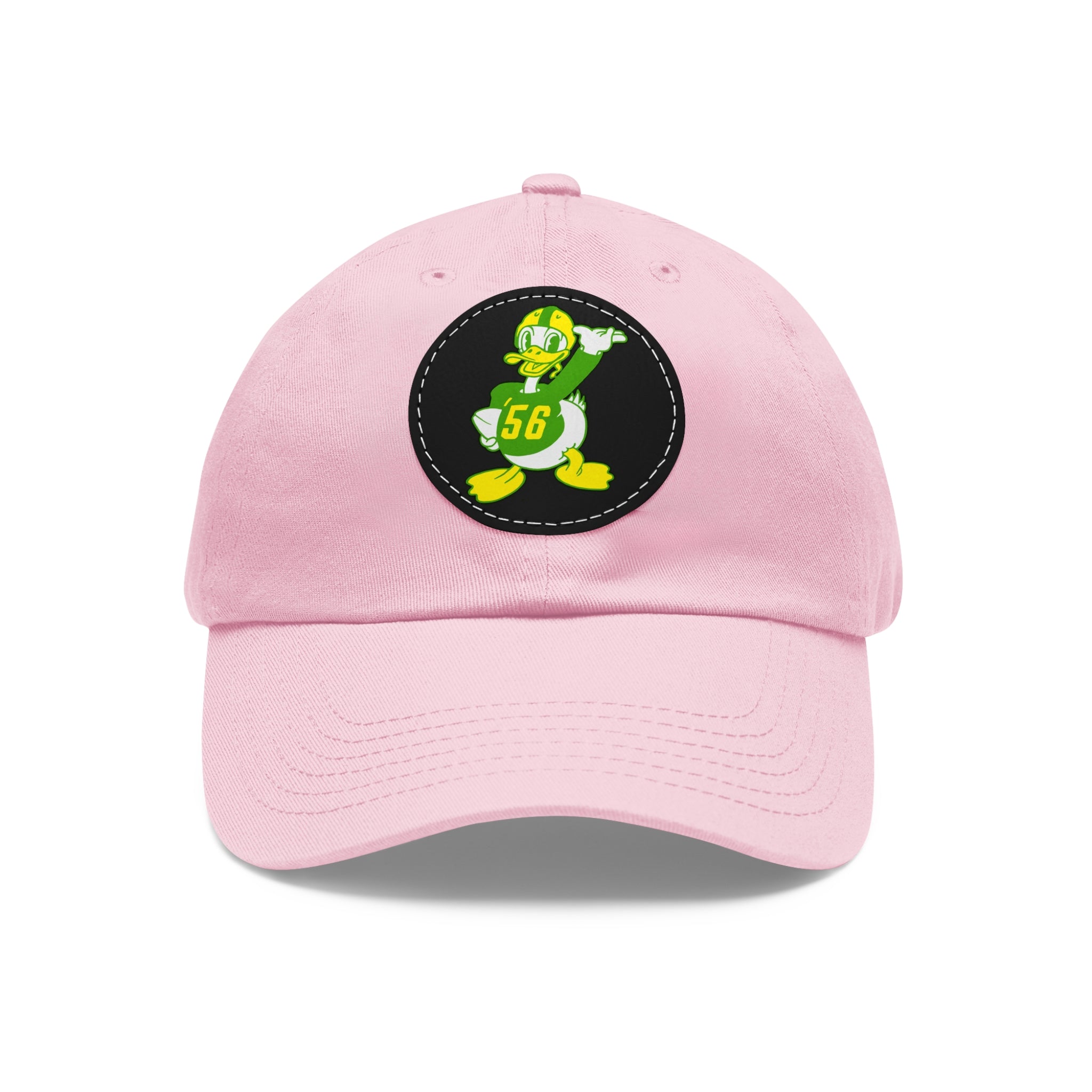 1956 Vintage Oregon Football - Dad Hat with Leather Patch (Round)