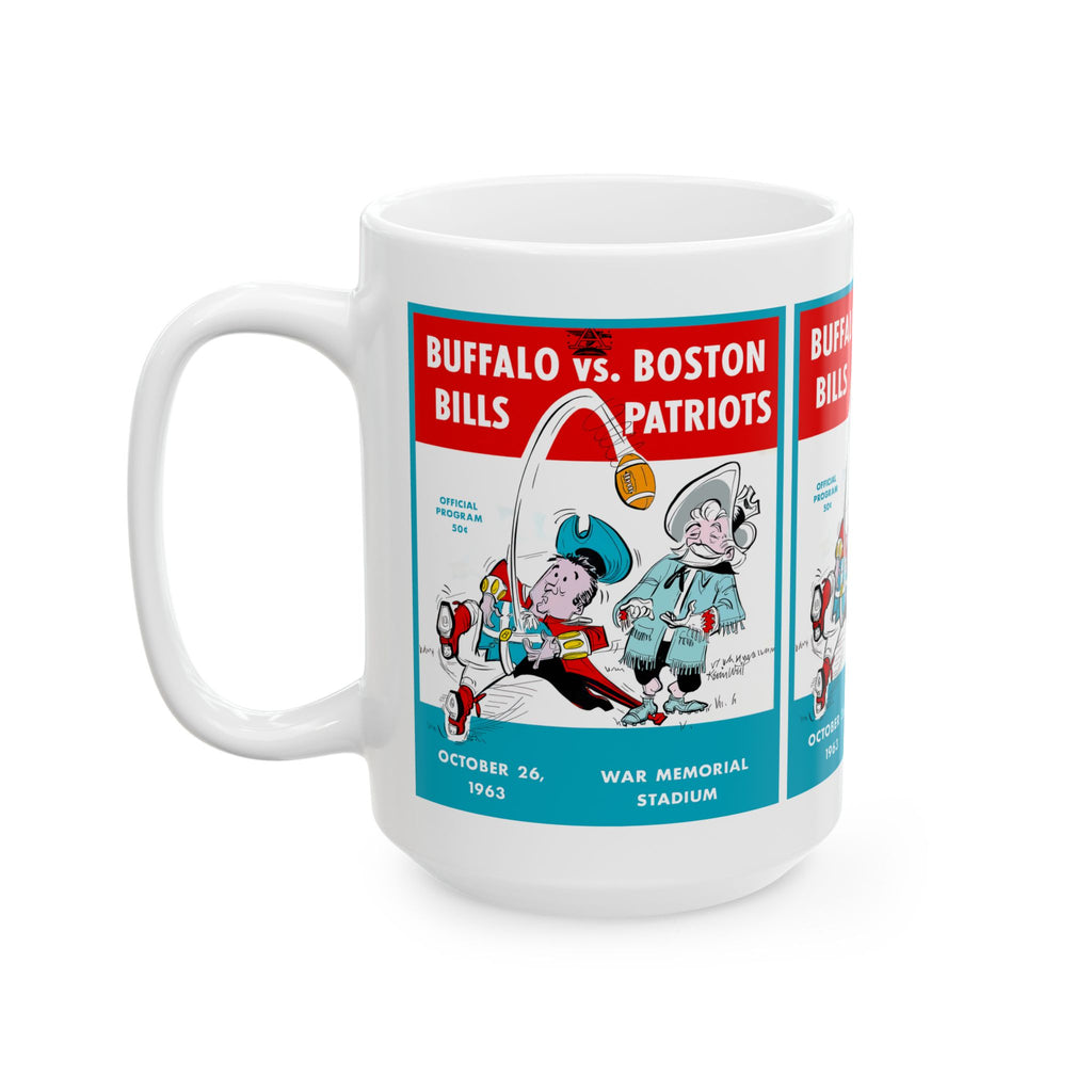 1963 Football Buffalo Boston Ceramic Mug | Vintage Sports Mug, 11oz and 15oz