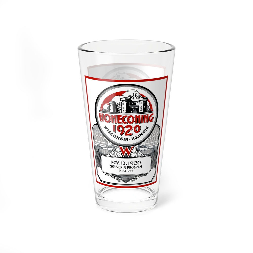 1920 Vintage Football Wisconsin-Illinois Homecoming  Mixing Glass