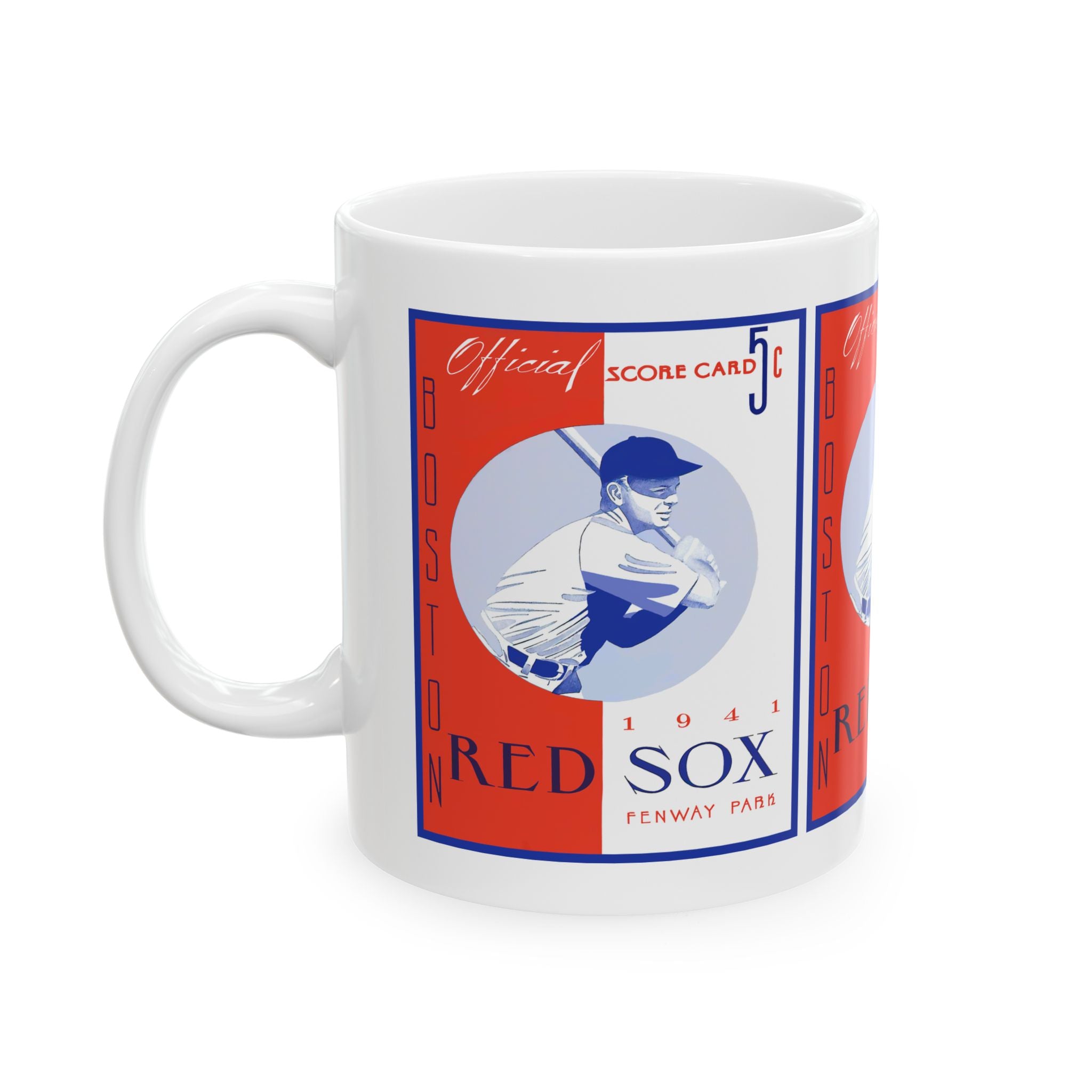 Ceramic Mug, Vintage 1941 Boston Red Sox Baseball Memorabilia, Coffee Cup, Sports Fan Gift, Baseball Enthusiast Mug, Father's Day Gift