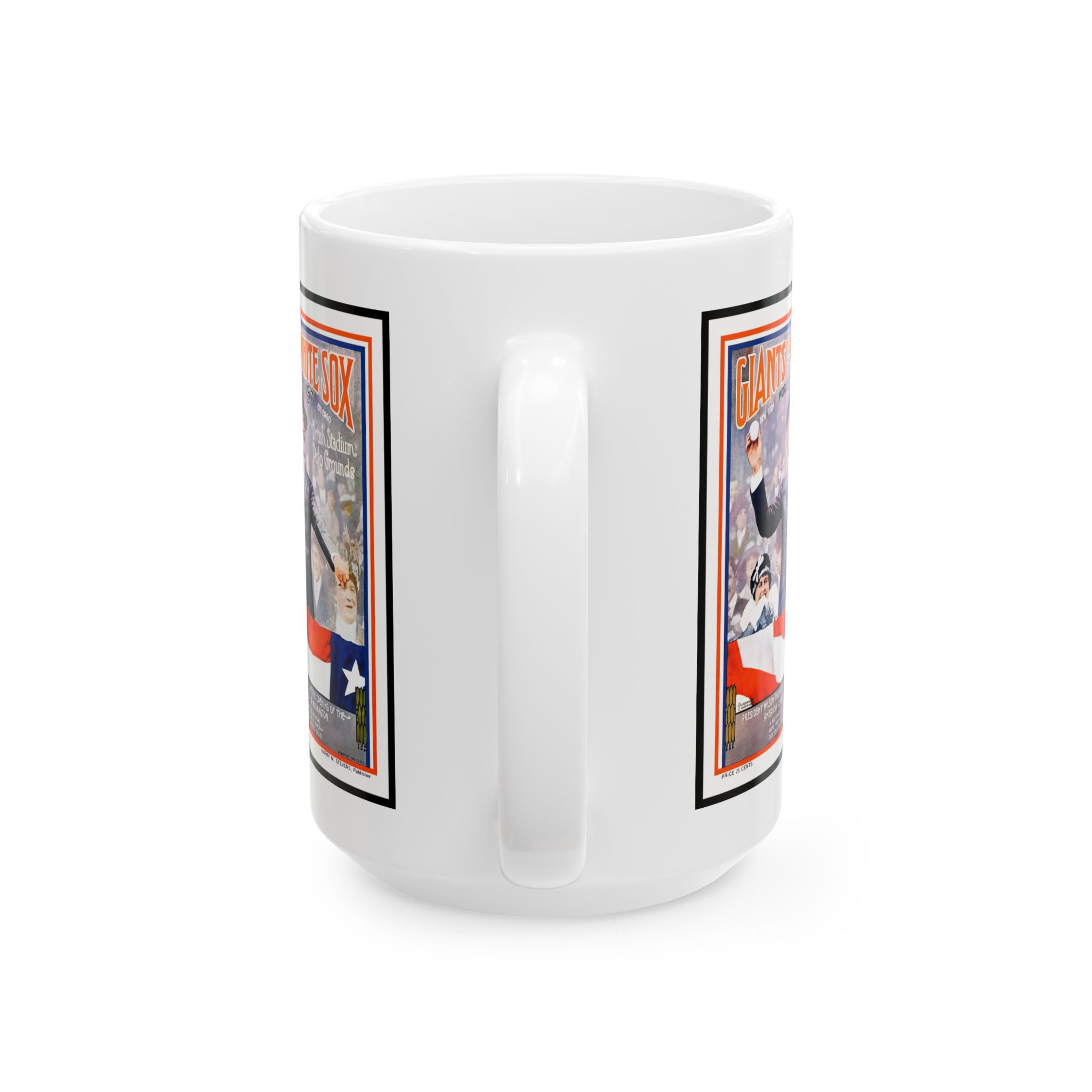 Vintage Baseball World Series Ceramic Mug, 1917 Giants-White Sox Fan Gift, Retro Sports Coffee Cup, Baseball Lover Gift, 11oz 15oz Mug
