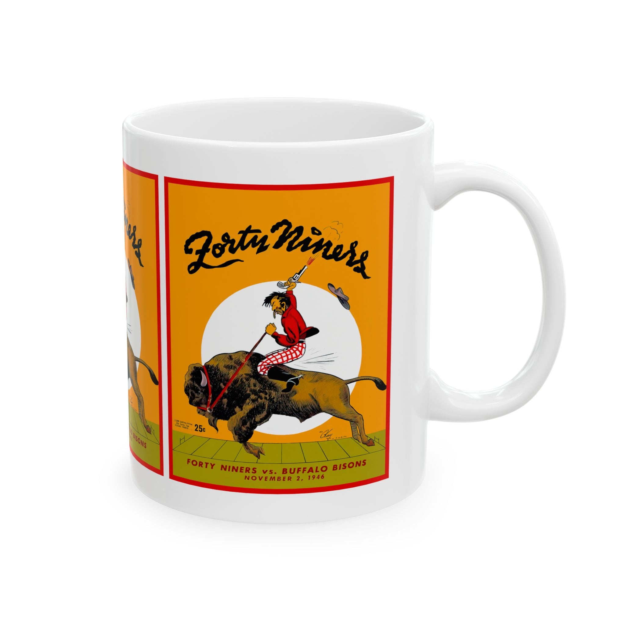 1946 Football Buffalo Bisons San Francisco 49ers Mug | Vintage Football 11 oz and 15 oz