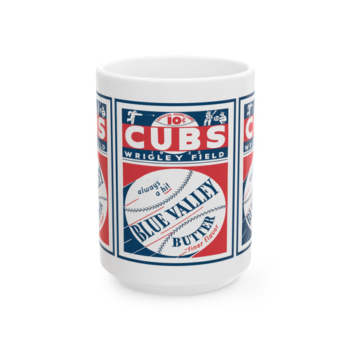 1932 Cubs Wrigley Field Vintage Baseball Ceramic Mug (11oz, 15oz)