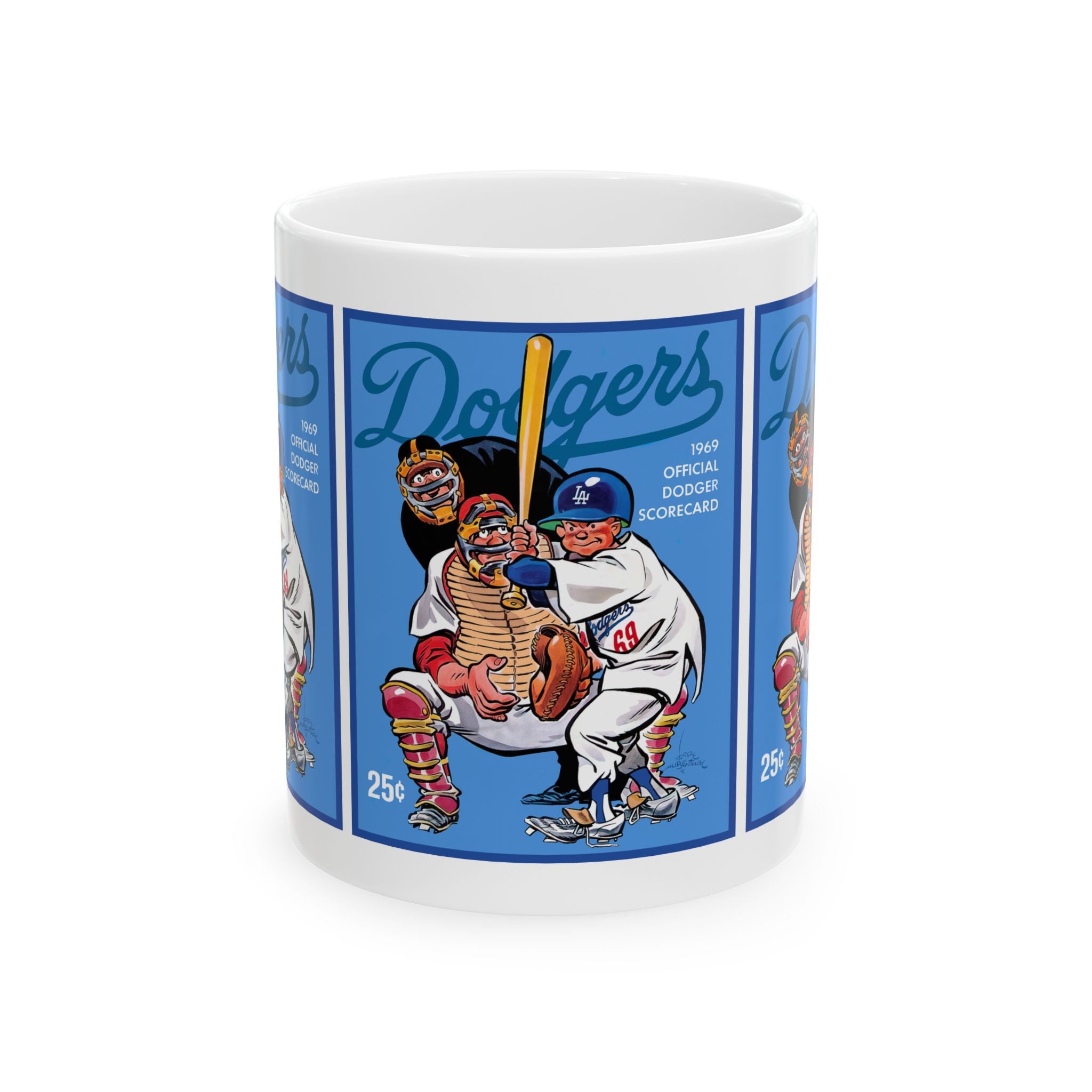Ceramic Mug, 1969 Baseball Dodgers Gift, Sports Fan Coffee Cup, LA Baseball Team Memorabilia, Baseball Lover Mug, Baseball Memorabilia