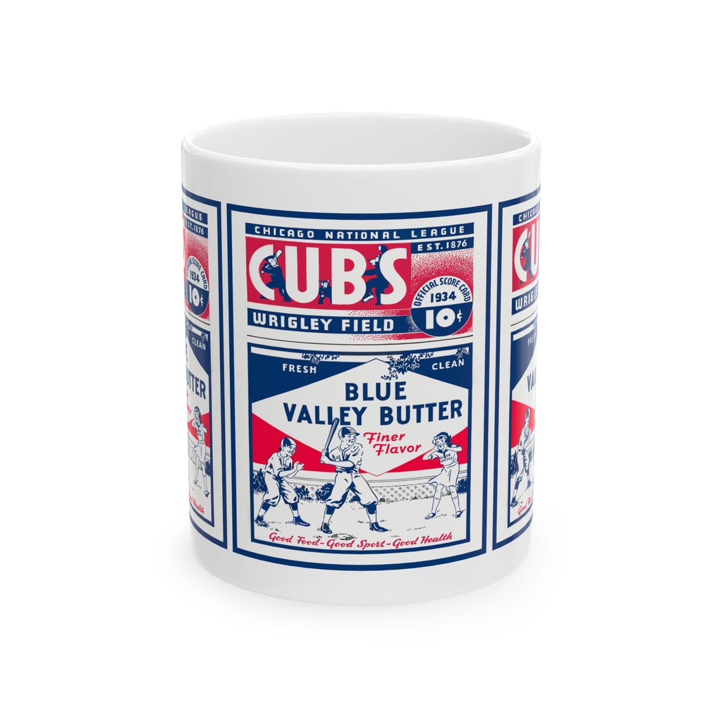 Vintage 1934 Baseball Chicago Cubs Ceramic Mug, Baseball Fan Gift, Sports Memorabilia, Baseball Lover Mug, Father's Day Gift