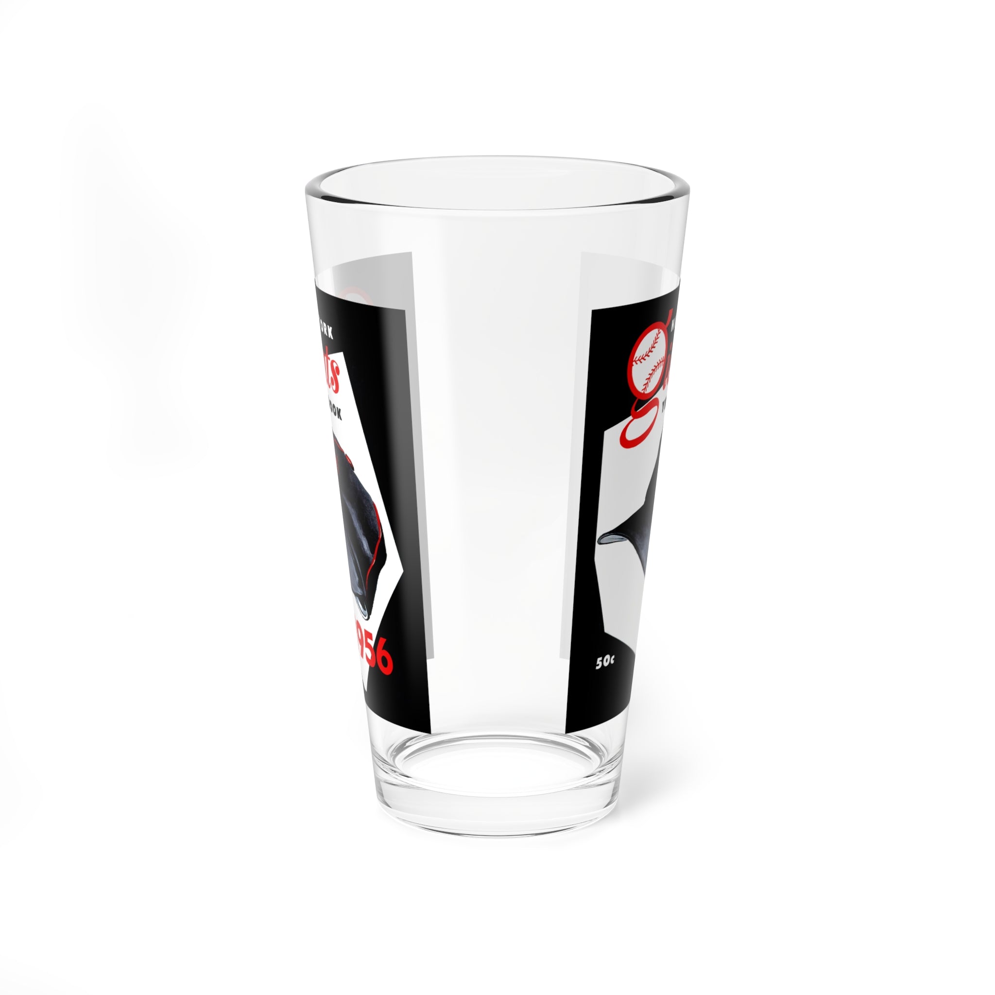 1956 New York Baseball Mixing Glass, 16oz | Vintage Sports Barware