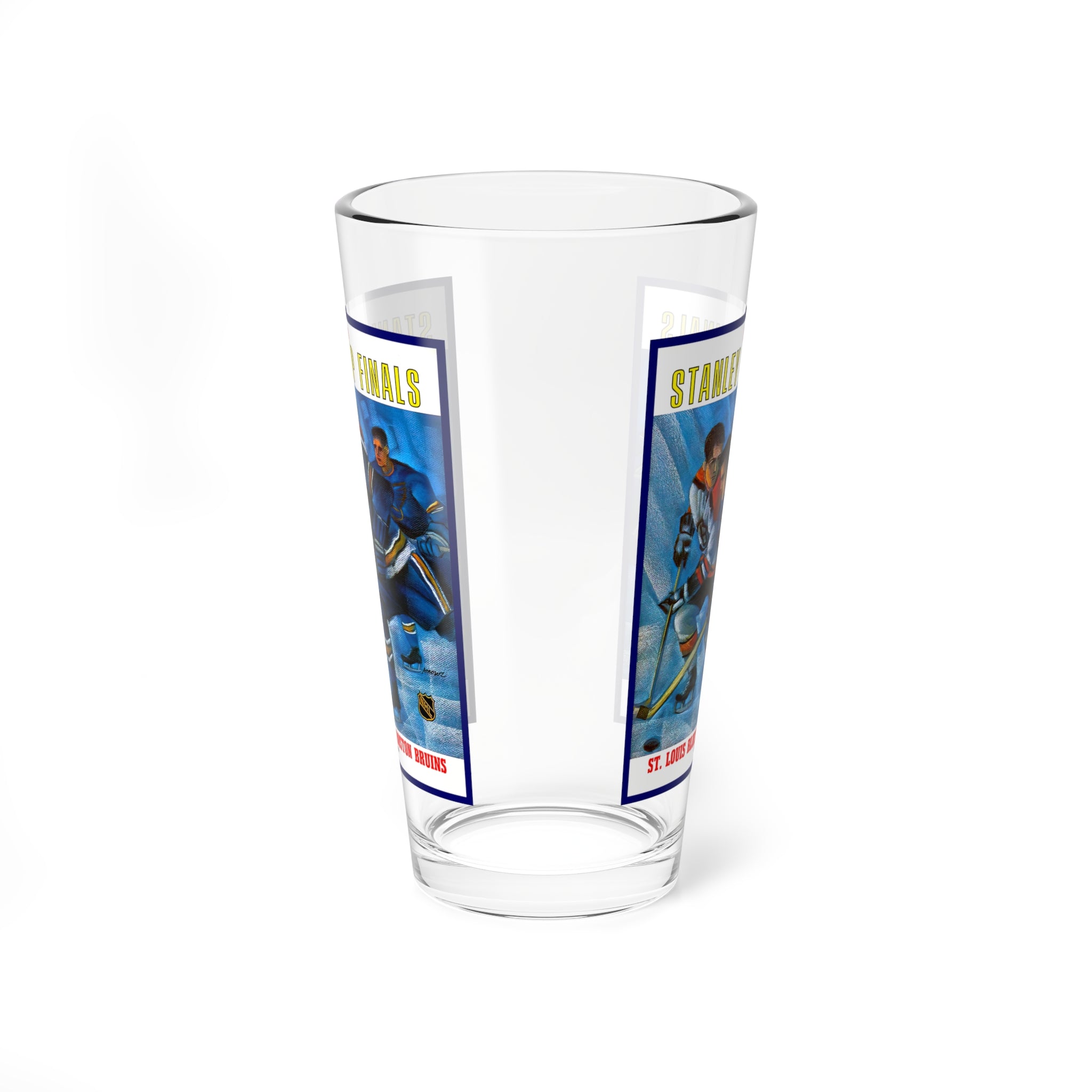 Mixing Glass, 16oz - 1970 St Louis Blues Hockey Fan Gift, Retro Hockey Barware, Vintage Hockey Team Souvenir, Sports Lover Mug, Hockey