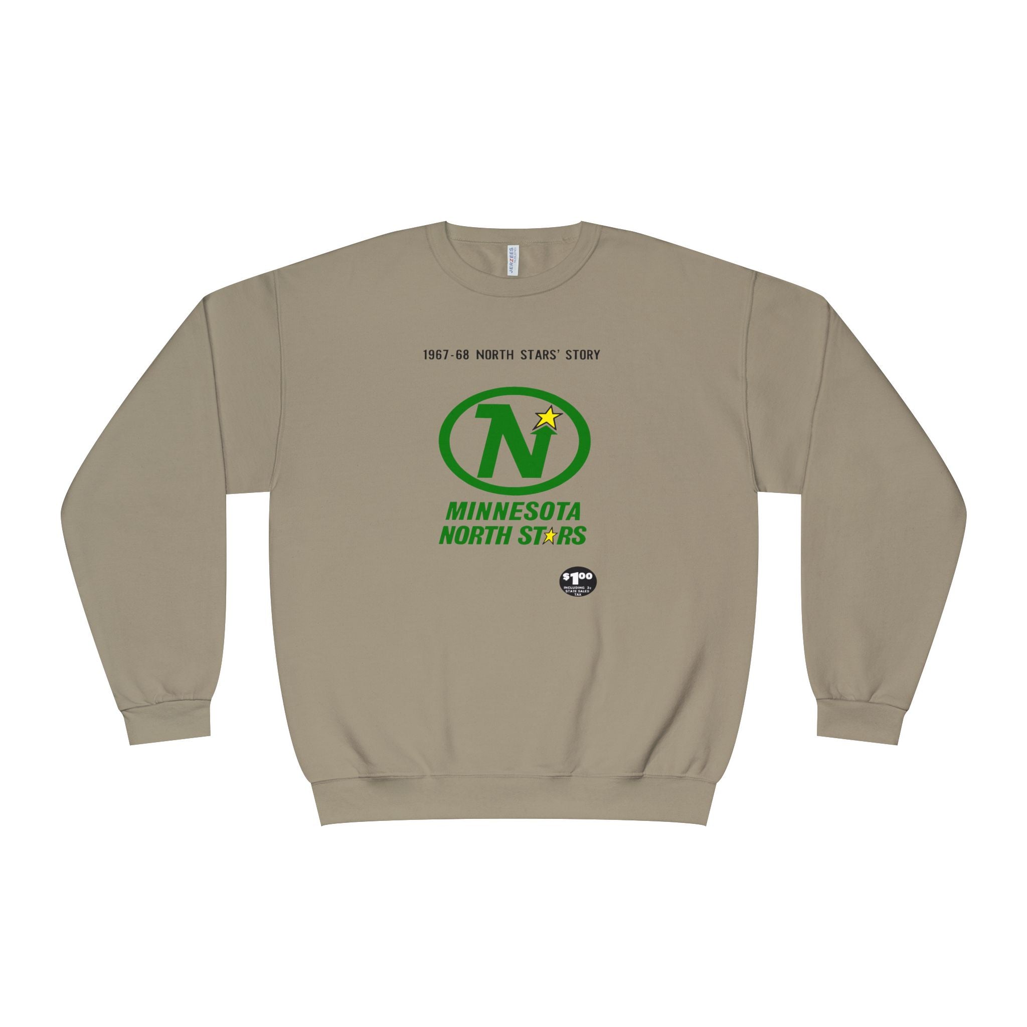 Vintage Minnesota North Stars Hockey Sweatshirt, 1967-1968 Retro Sports Crewneck Jumper, Unisex Pullover Gift for Hockey Fans, Minnesota