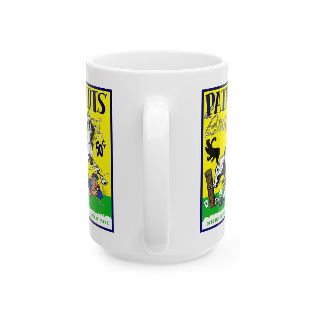 1963 Football Boston Patriots - Denver Broncos Vintage Game Program Ceramic Mug (11oz/15oz)