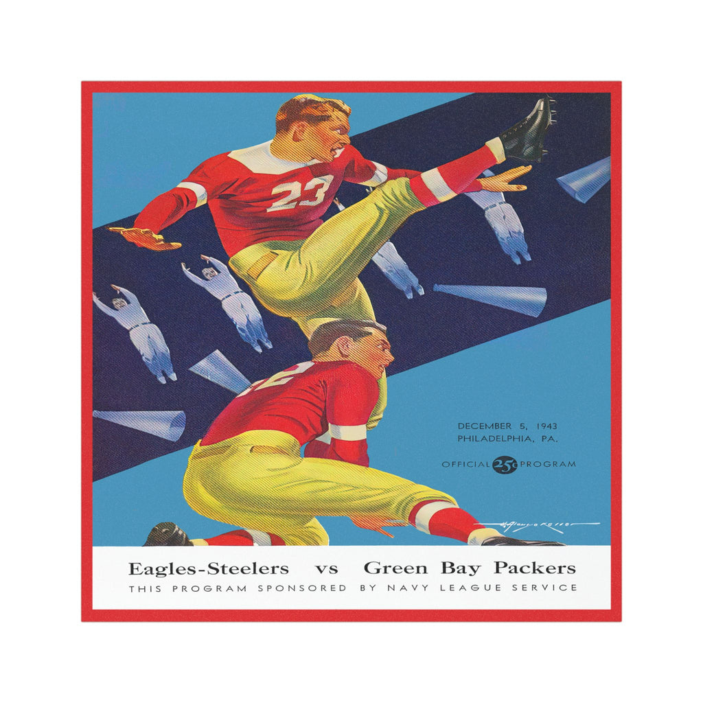 1943 Steeagles vs Green Bay Vintage Football Car Magnet