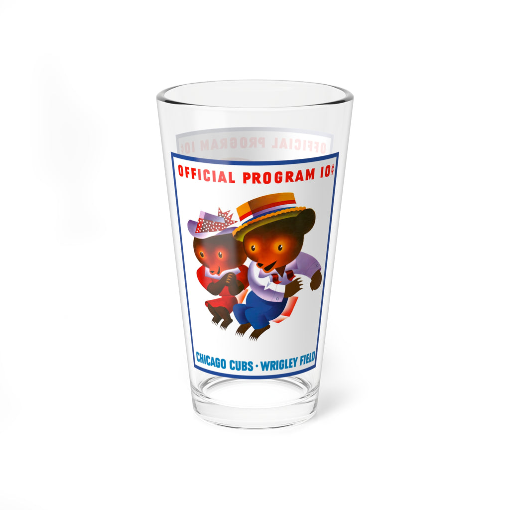 1961 Vintage Baseball Cubs Wrigley Field 16oz Mixing Glass