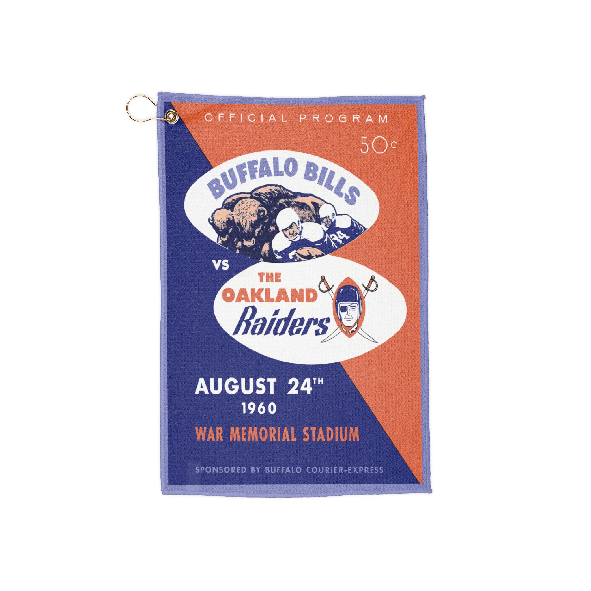 1960 Football Buffalo-Oakland Golf Towel | Vintage Sports, Retro Team