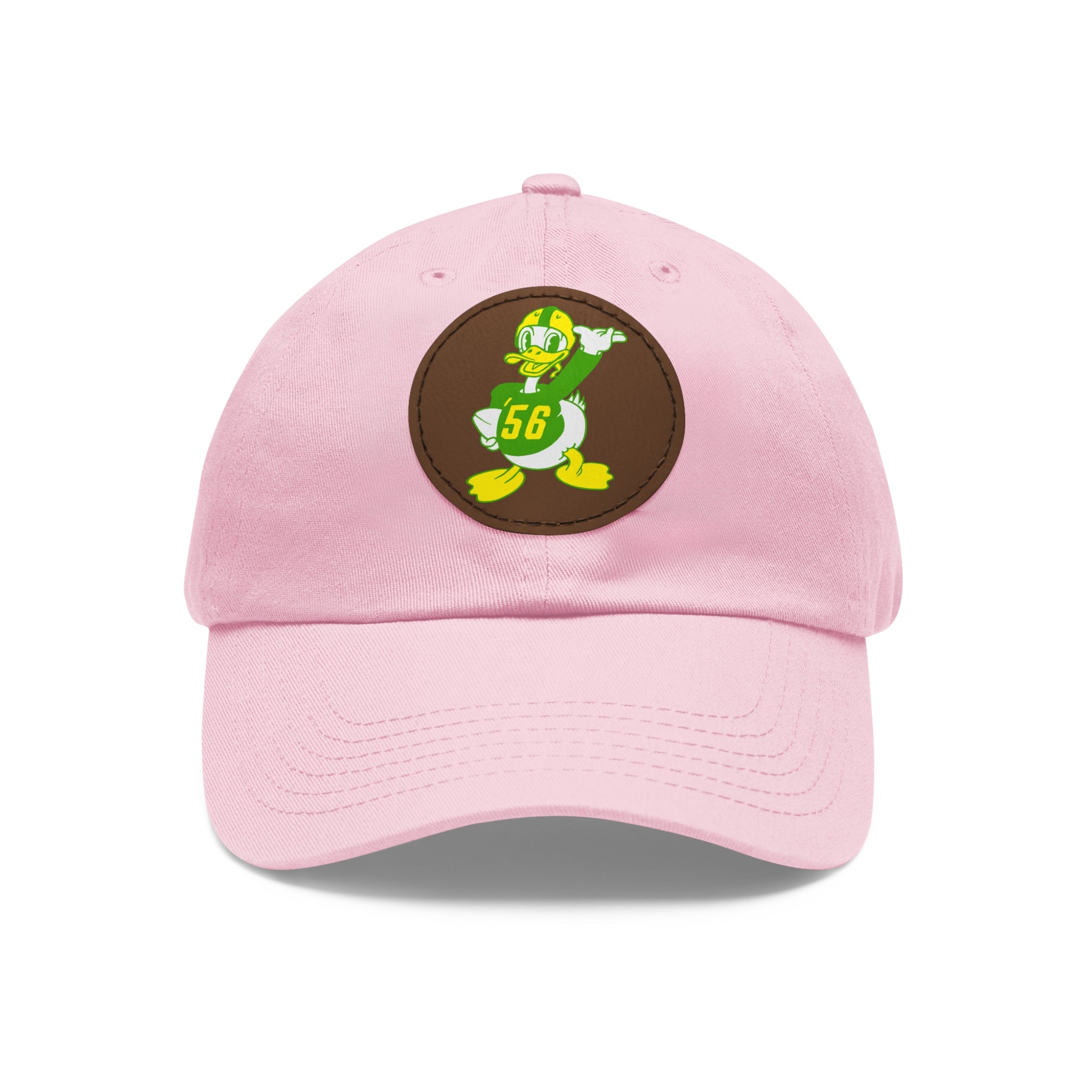 1956 Vintage Oregon Football - Dad Hat with Leather Patch (Round)