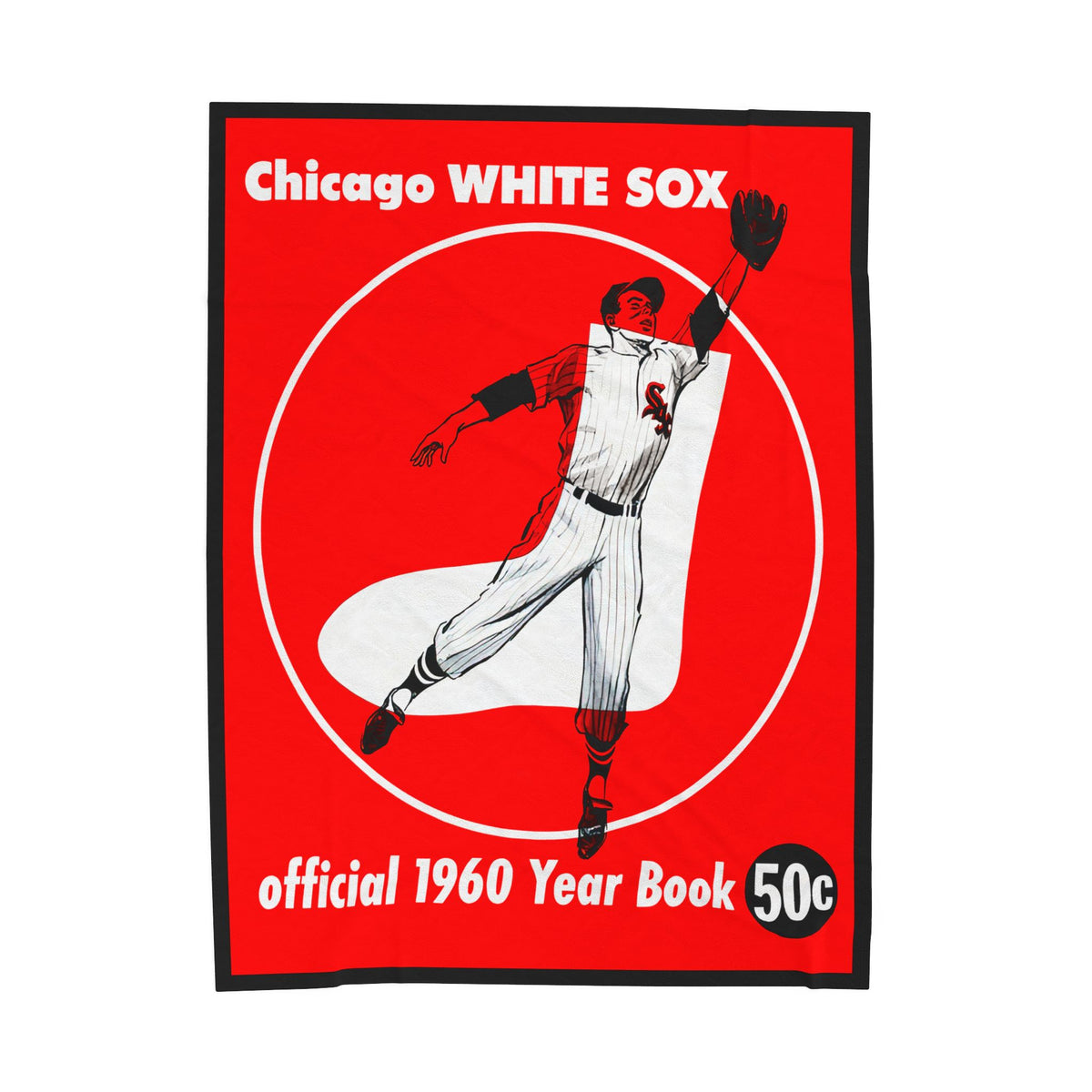 Chicago White Sox Vintage 1960 Yearbook Velveteen Plush Blanket