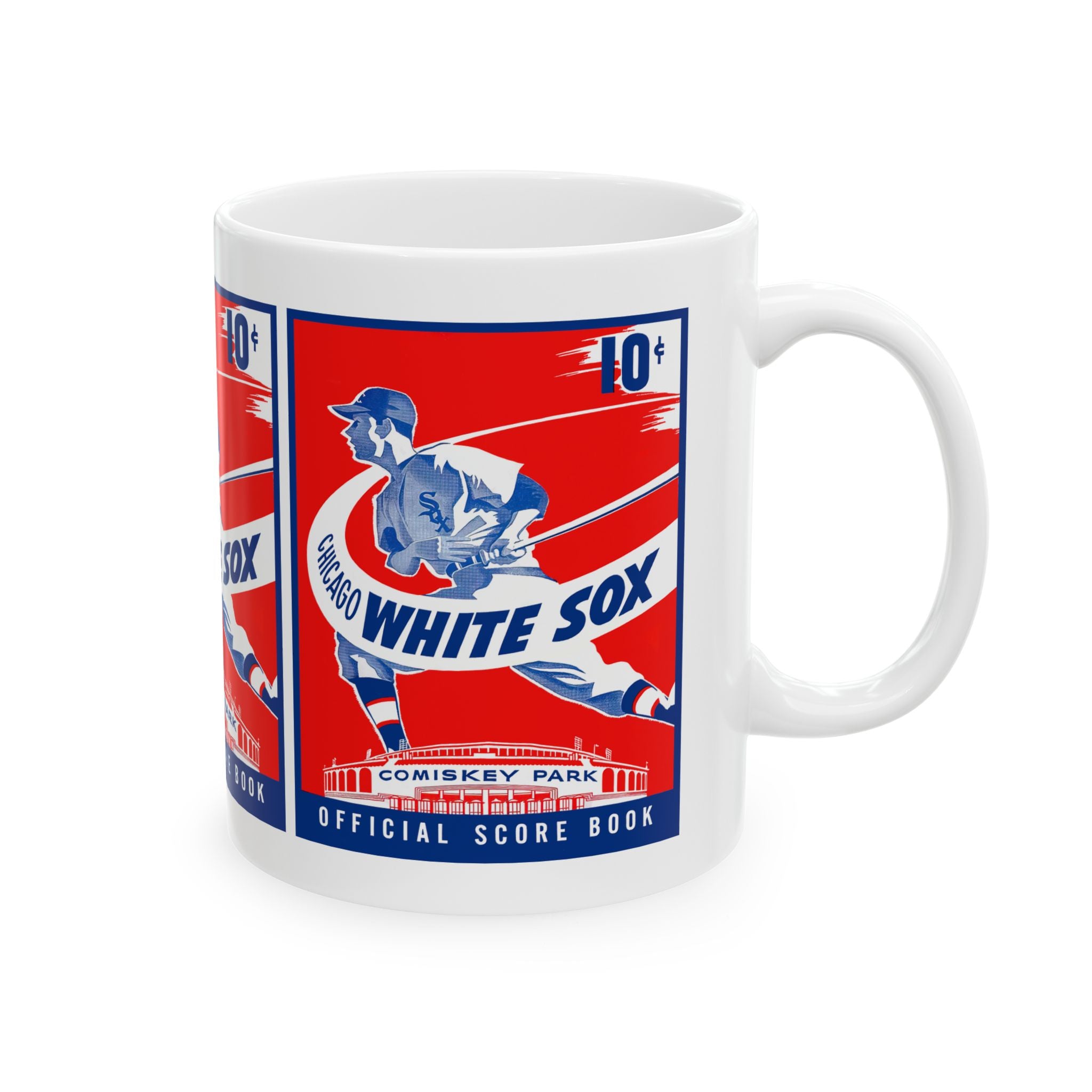 Vintage Baseball Ceramic Mug, Chicago White Sox Gift, Sports Fan Coffee Cup, Retro Baseball Team Memento, Baseball Memorabilia Mug, Father's
