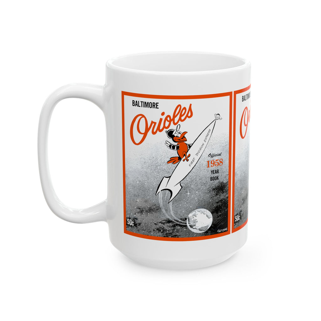 Baseball Ceramic Mug, 1958 Baltimore Baseball Decor, Sports Fan Gift, Coffee Cup, Tea Mug, Home Kitchen Decor, Baseball Lover Gift