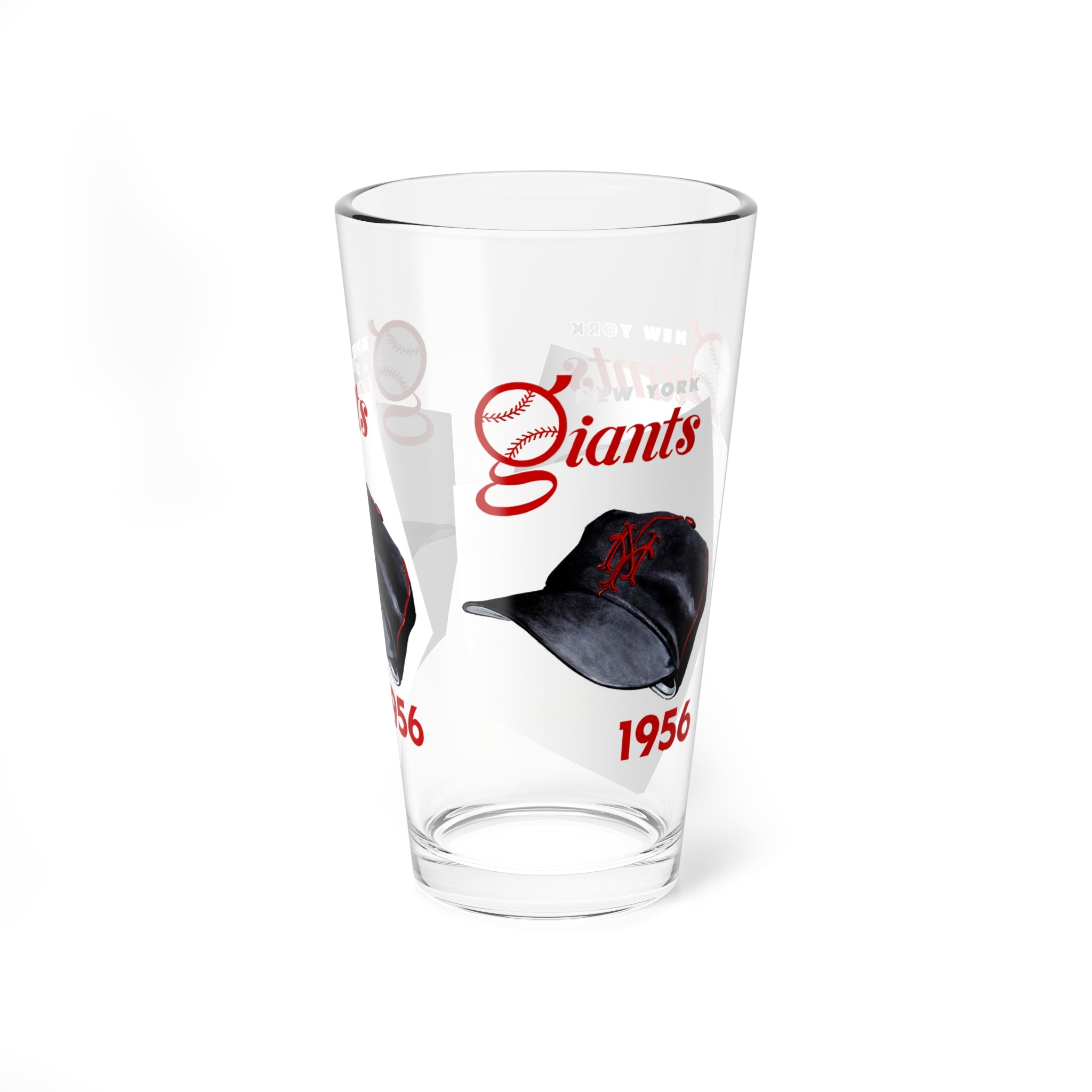 1956 New York Giants Baseball Yearbook Cover -  Pint Glass, 16oz