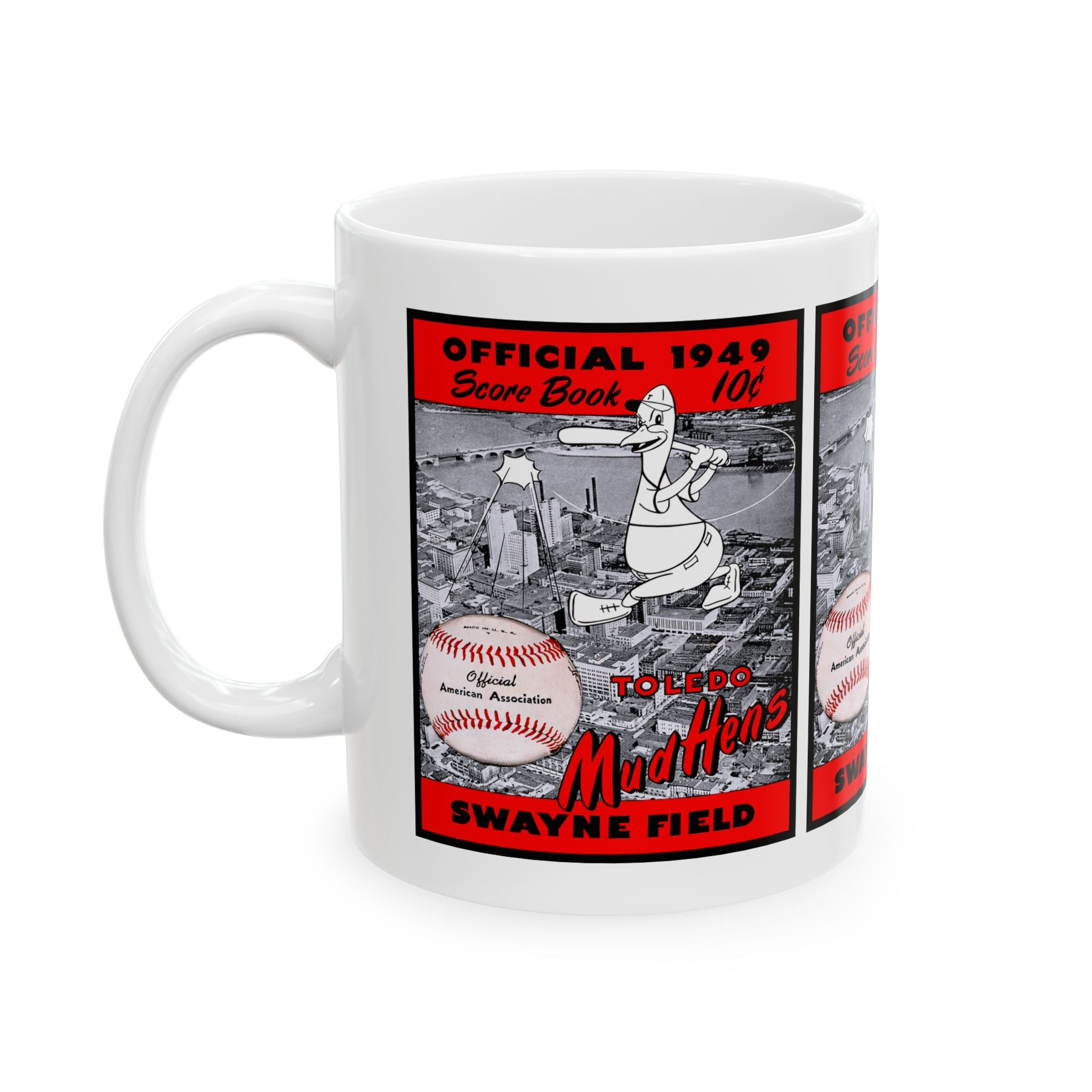 Toledo Mudhens 1949 Baseball Ceramic Mug (11oz, 15oz)