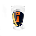 Mixing Glass, NASA Flight Patch - Gemini 12, Cocktail Glass, Barware, Space Enthusiast Gift, Science Glassware, Unique Drinkware
