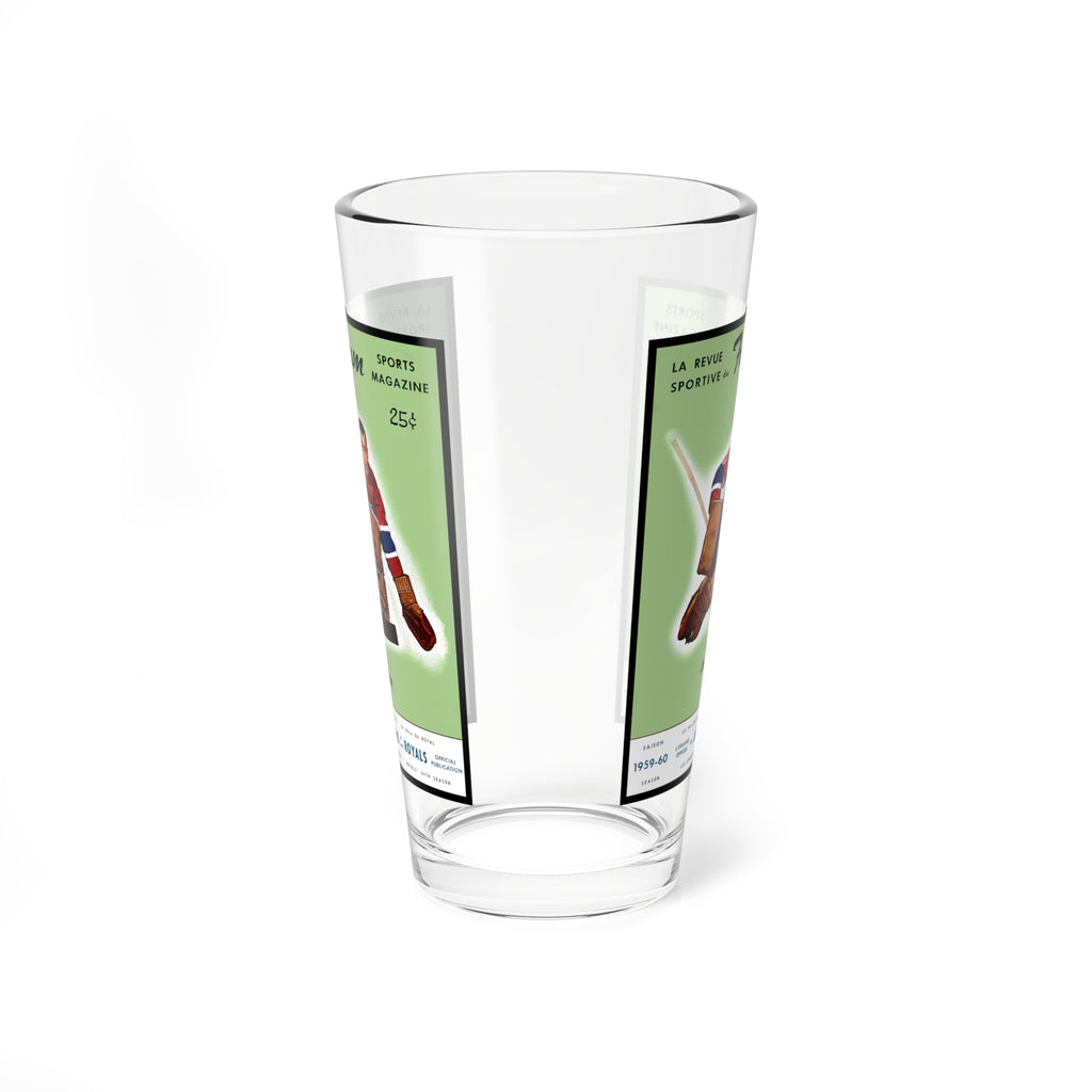 Glassware, 1959-1960 Hockey Montreal Canadiens Mixing Glass, 16oz - Gift for Hockey Fans, Sports Bar Decor, Hockey Memorabilia, Unique
