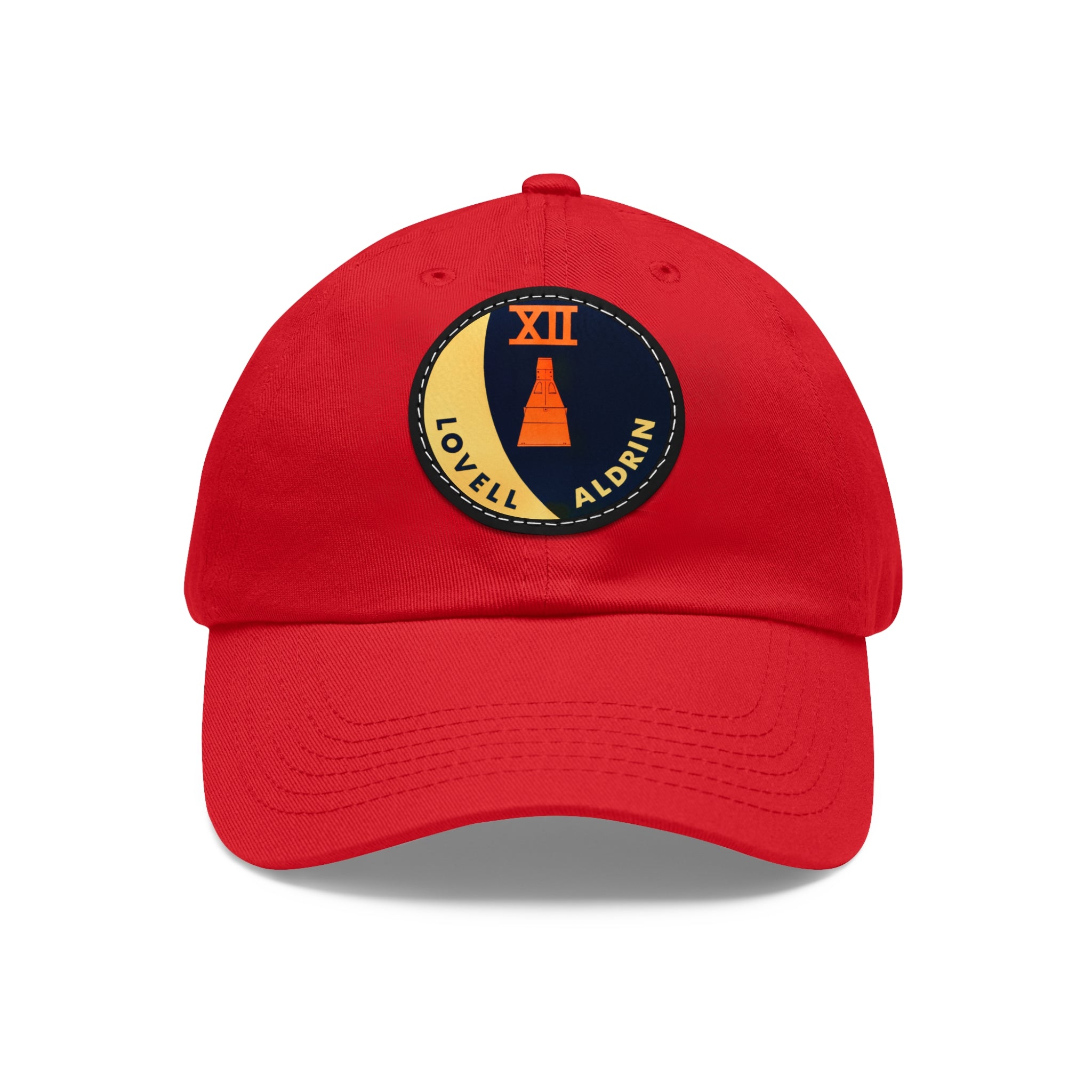 NASA Gemini 12 - Flight Patch - Dad Hat with Leather Patch (Round)