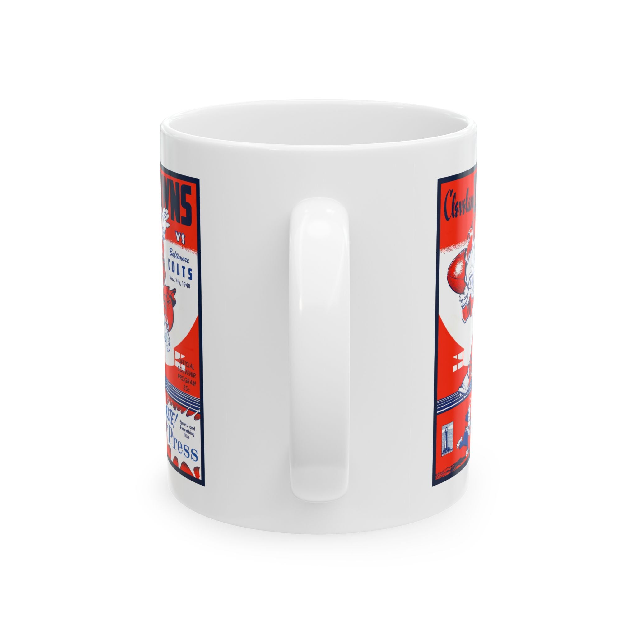 Ceramic Mug, 1948 Browns Football, Vintage Sports Lover Gift, Retro Football Fan Cup, Football Memorabilia, Sports Fan Drinkware, Coffee Mug