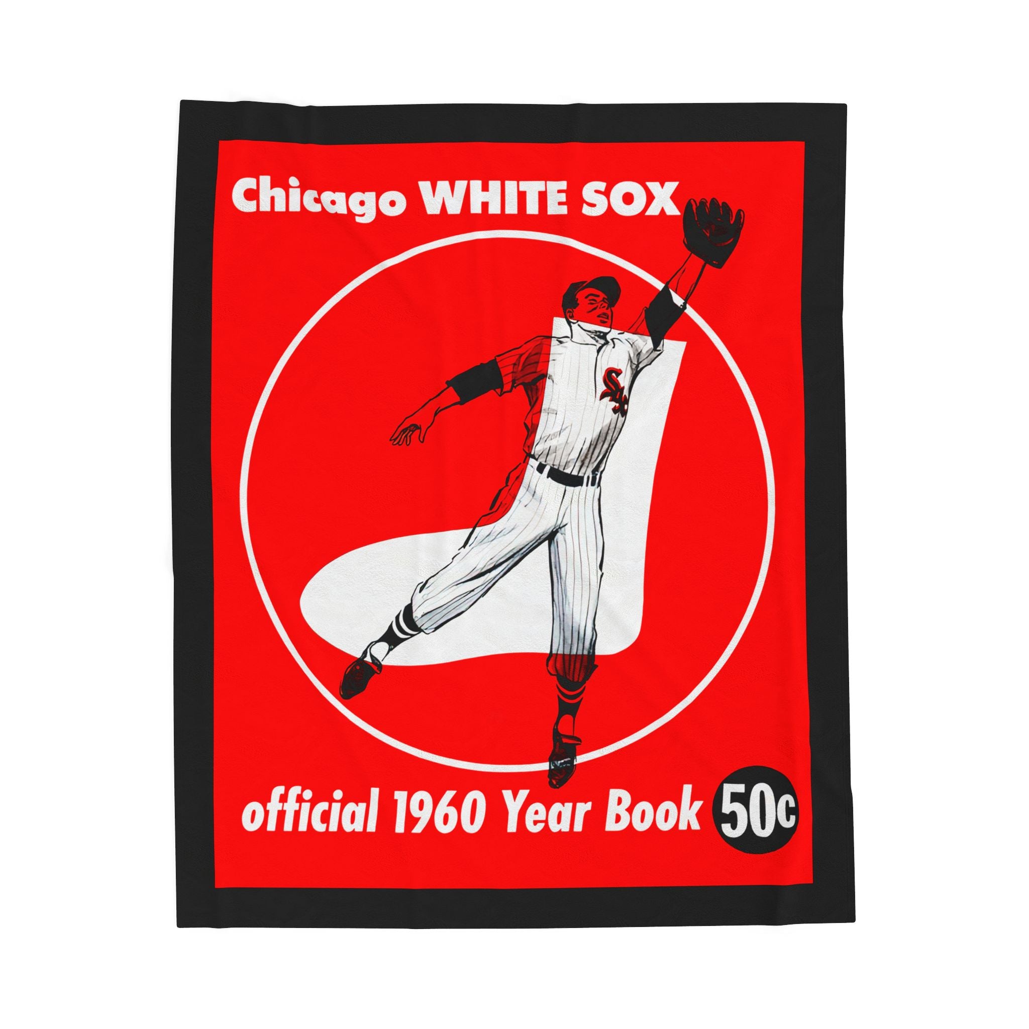 Chicago White Sox Vintage 1960 Yearbook Velveteen Plush Blanket