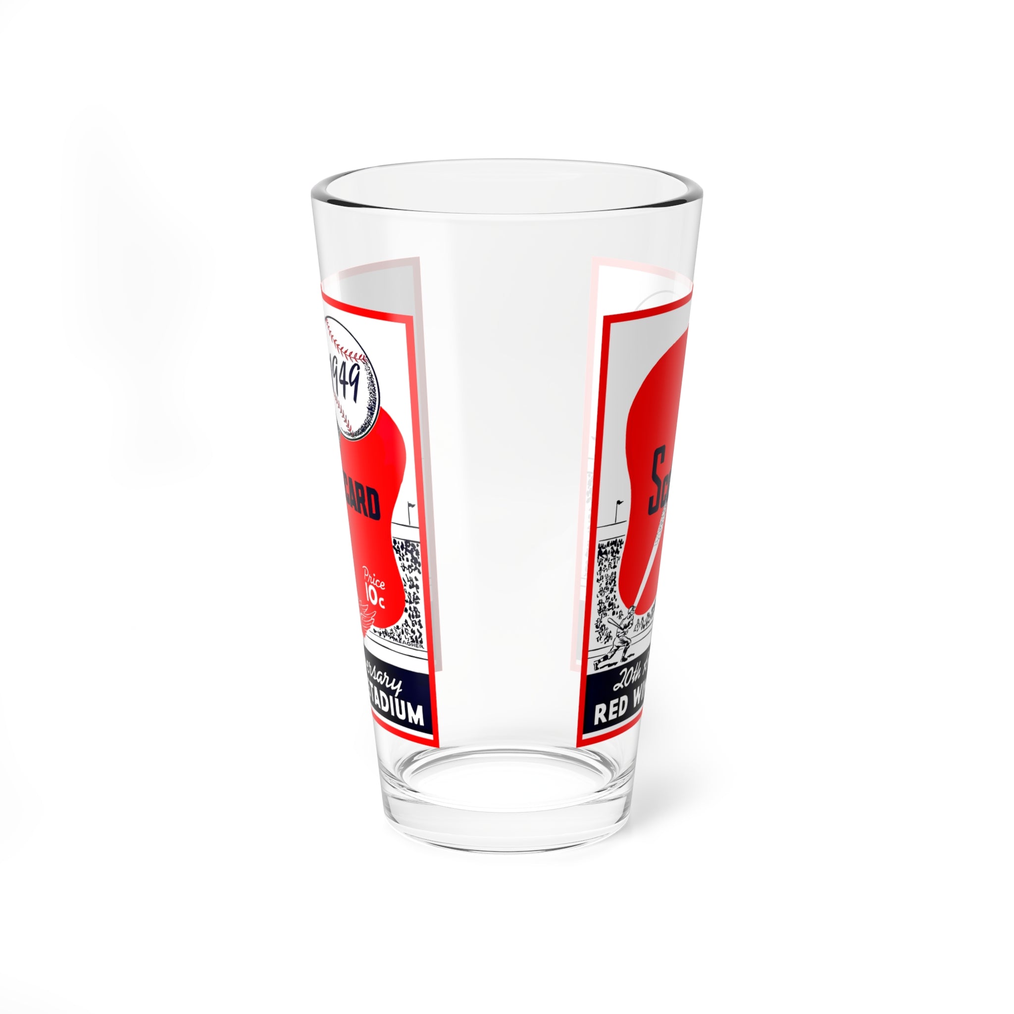 1949 Rochester Red Wings Baseball Mixing Glass | 16oz