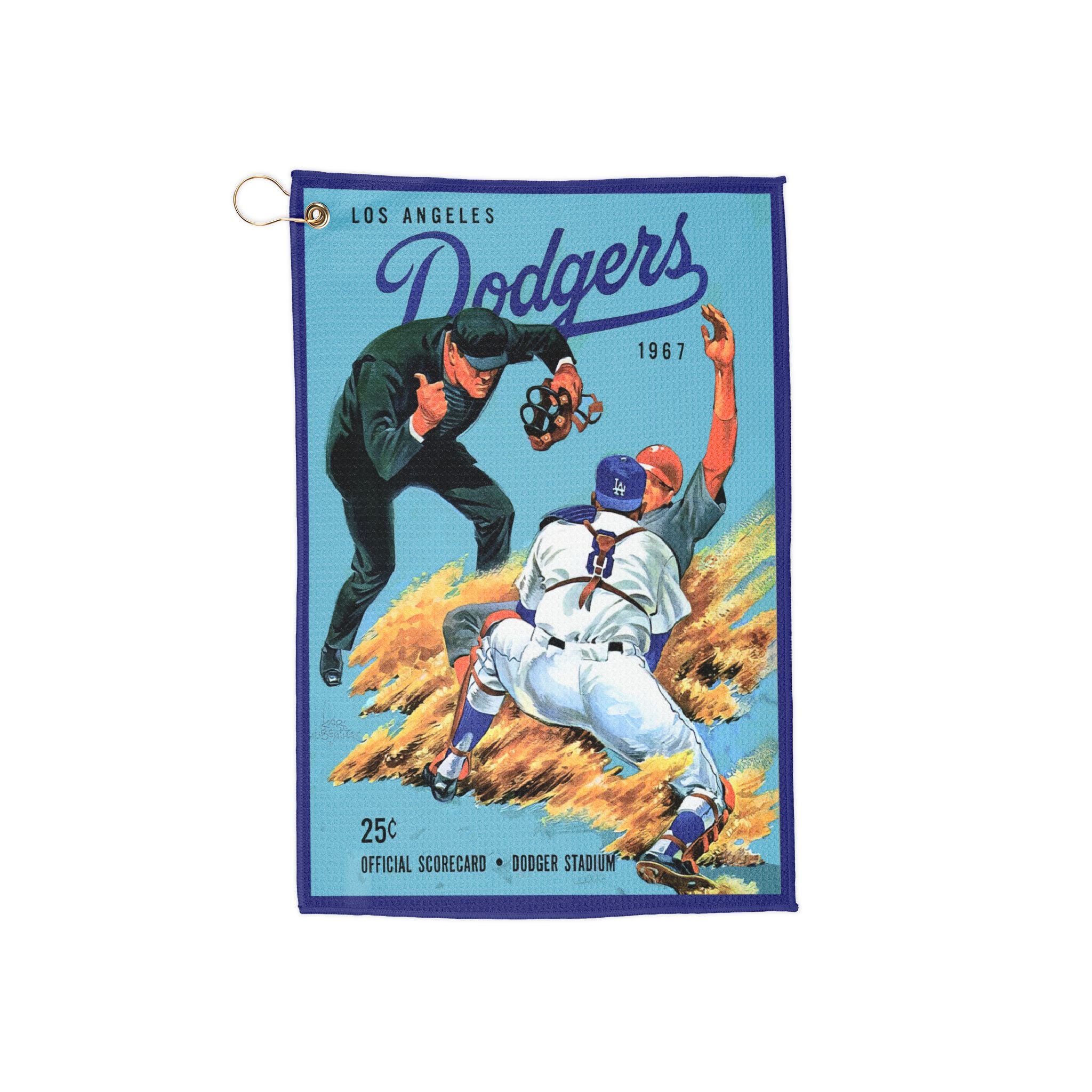 1967 Baseball Los Angeles Golf Towel | Vintage Baseball