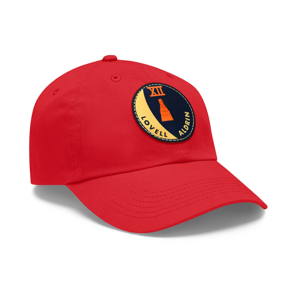 NASA Gemini 12 - Flight Patch - Dad Hat with Leather Patch (Round)